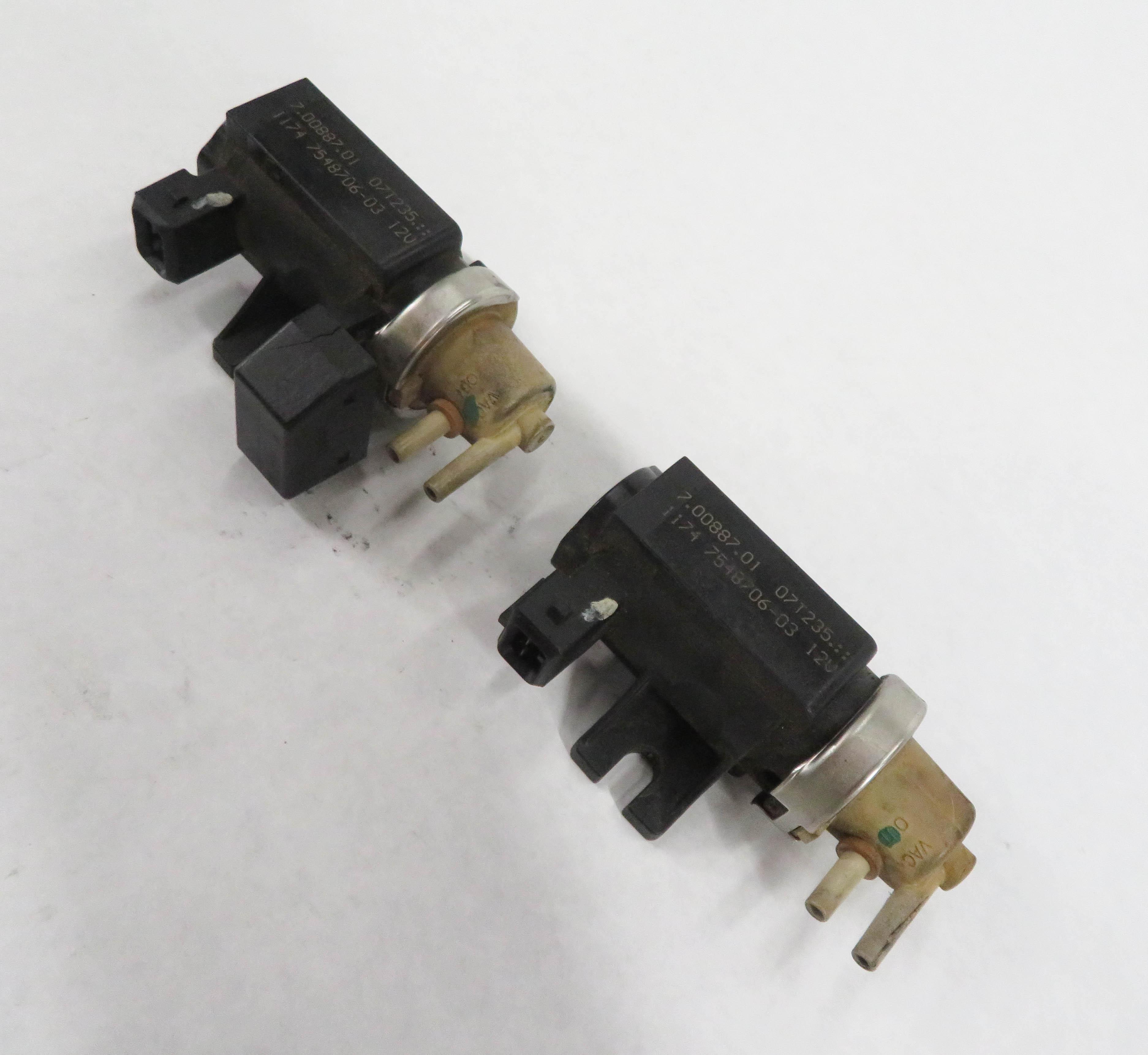 2008 BMW 535i (E60) 3.0L N54 TWIN TURBO TURBOCHARGER CONVERTER VALVE SET-2 — exact item pictured