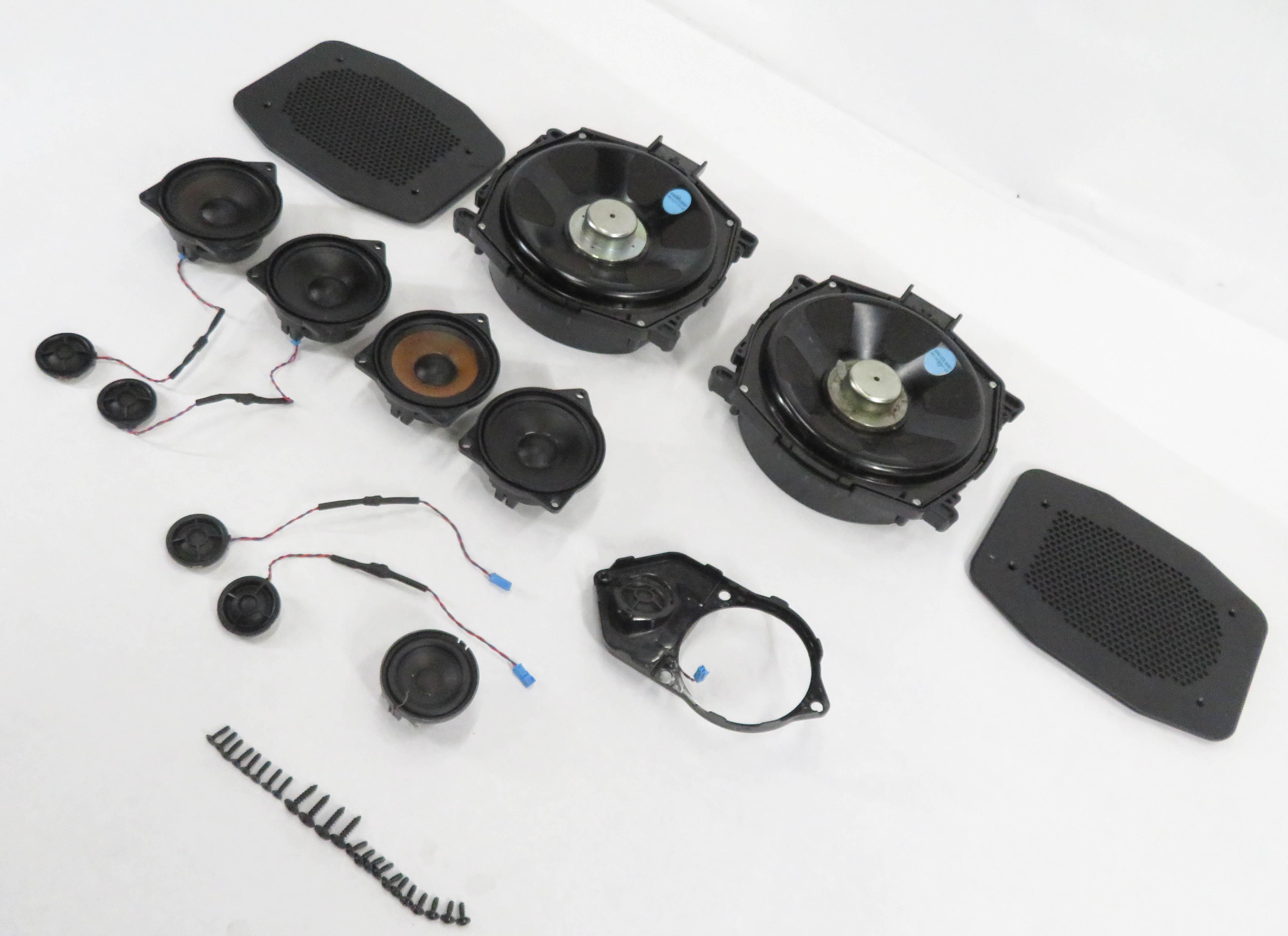 2007 BMW X5 (E70) RADIO STEREO AUDIO MID HIGH TWEETER SUB WOOFER SPEAKER SET-13 — exact item pictured