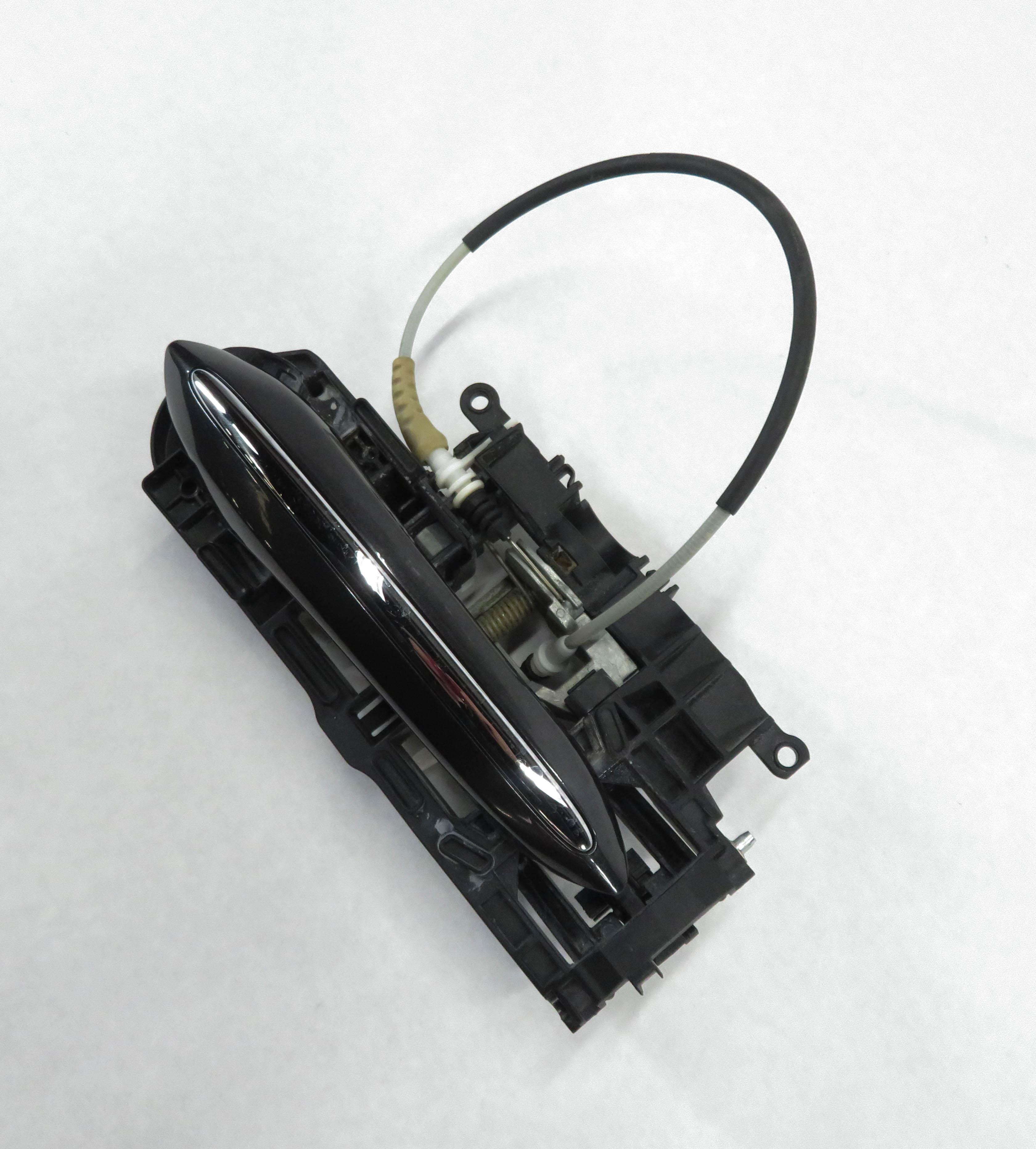 2011-2016 BMW 528i 535i 550i M5 (F10) LEFT REAR DOOR HANDLE w/ LIGHT (GRAY A90) — exact item pictured