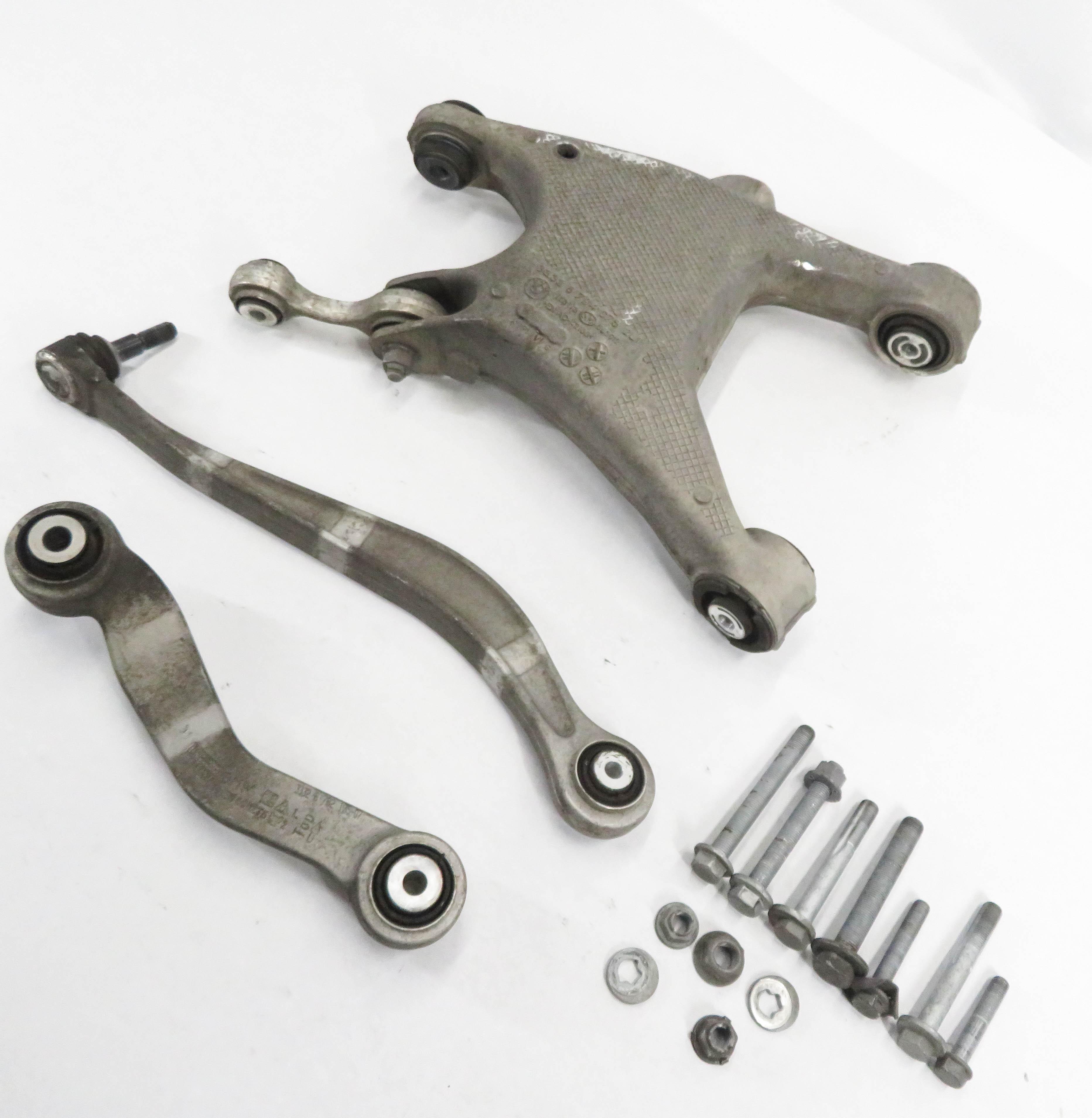 11-19 BMW 535i 550i 640i 650i 740i 750i (F01 F10) LEFT REAR CONTROL ARM SET-3 — exact item pictured