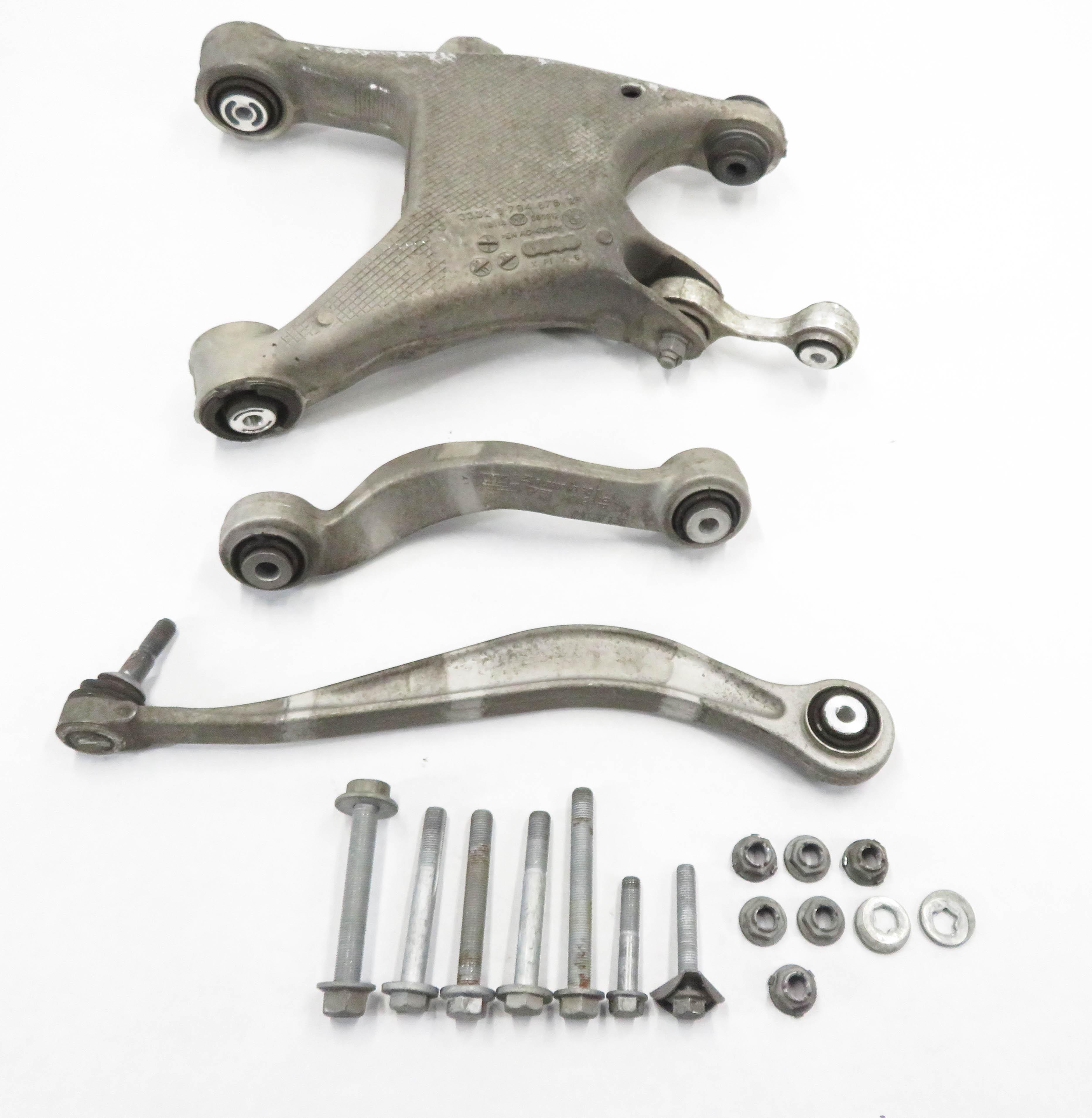 11-19 BMW 535i 550i 640i 650i 740i 750i (F01 F10) RIGHT REAR CONTROL ARM SET-3 — exact item pictured