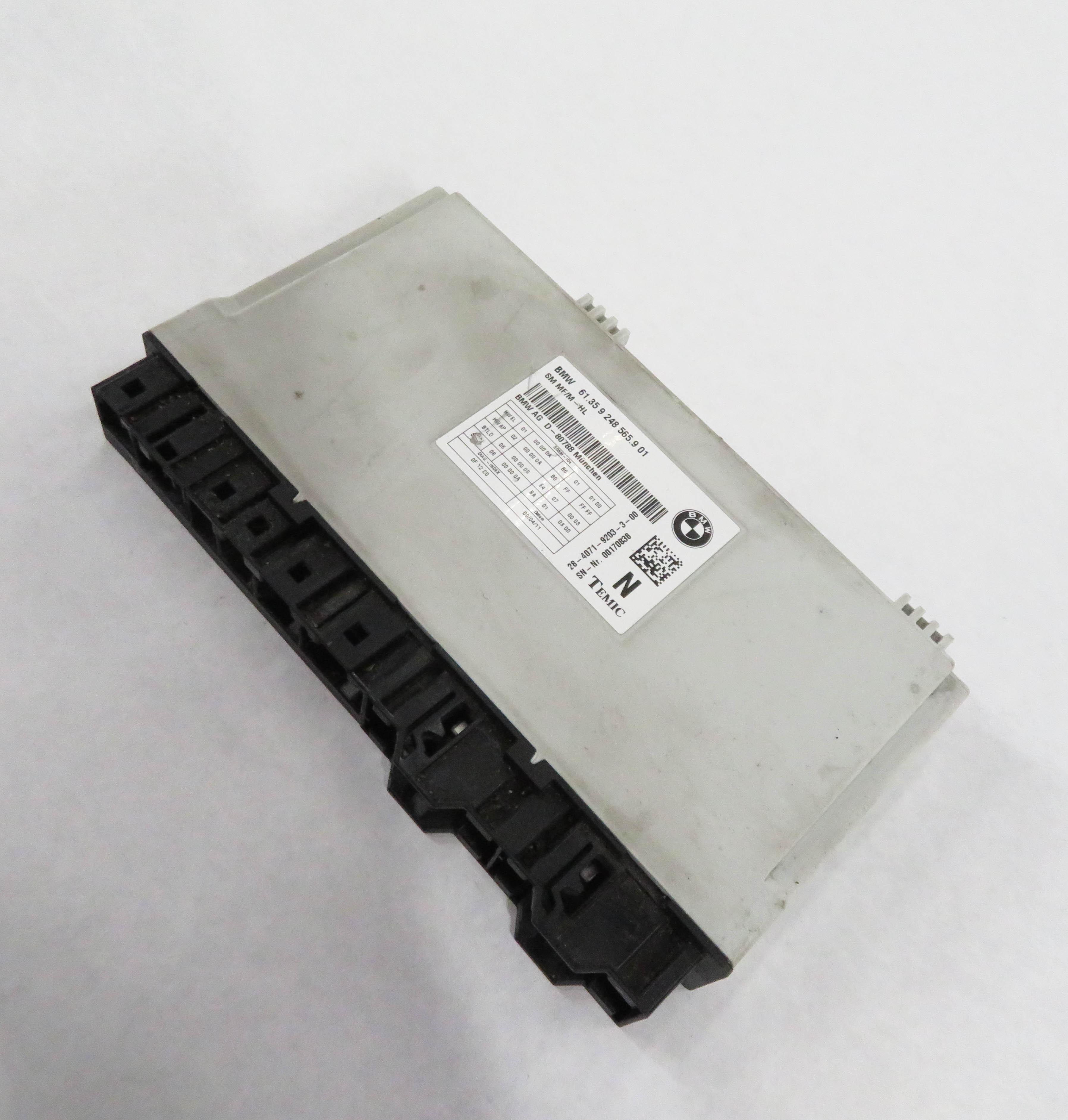 10-17 BMW 528i 535i 550i 650i 740i 750i 760i F10 F01 COMFORT MEMORY SEAT MODULE — exact item pictured