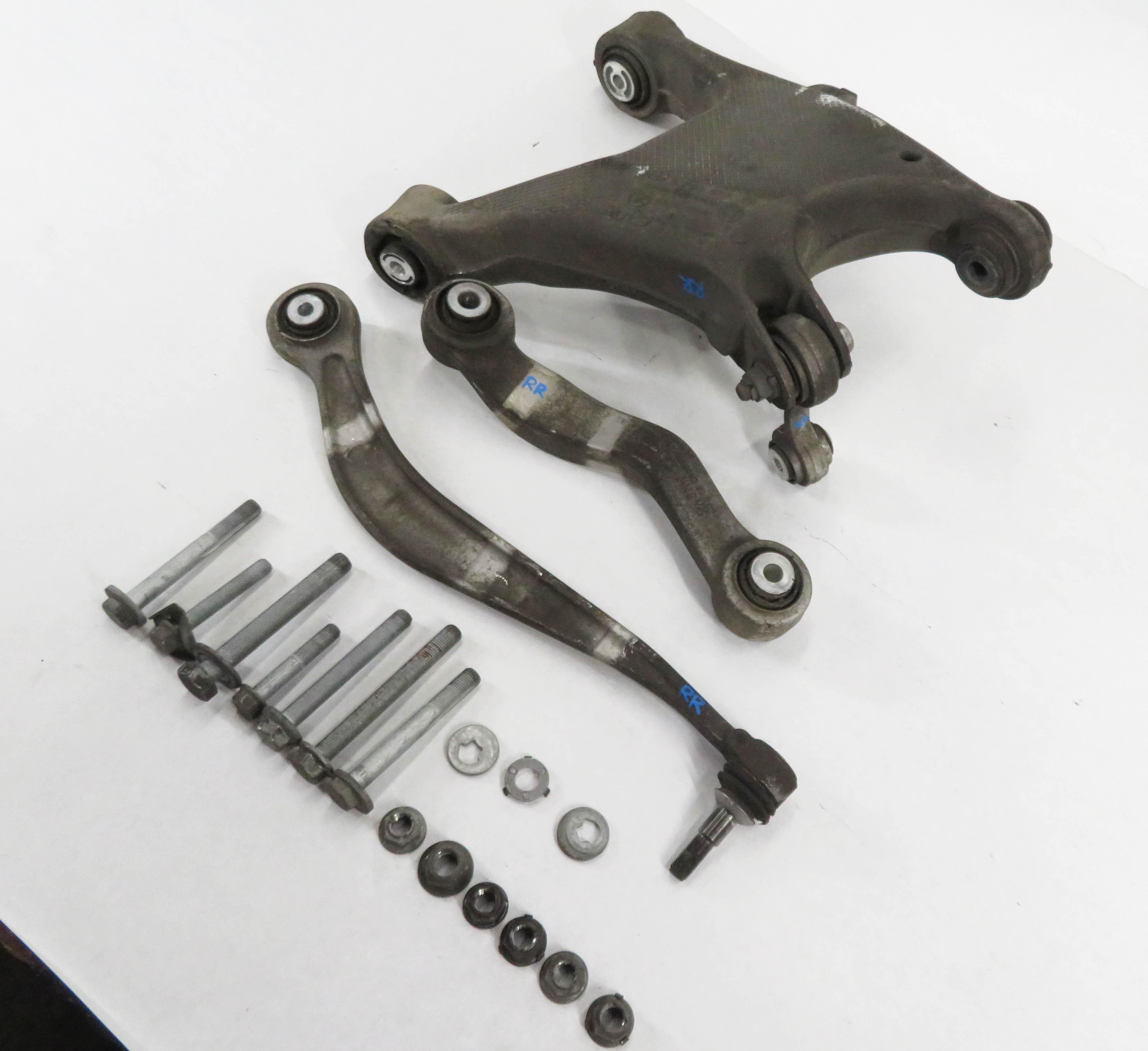 11-19 BMW 535i 550i 640i 650i 740i 750i (F01 F10) RIGHT REAR CONTROL ARM SET-3 — exact item pictured