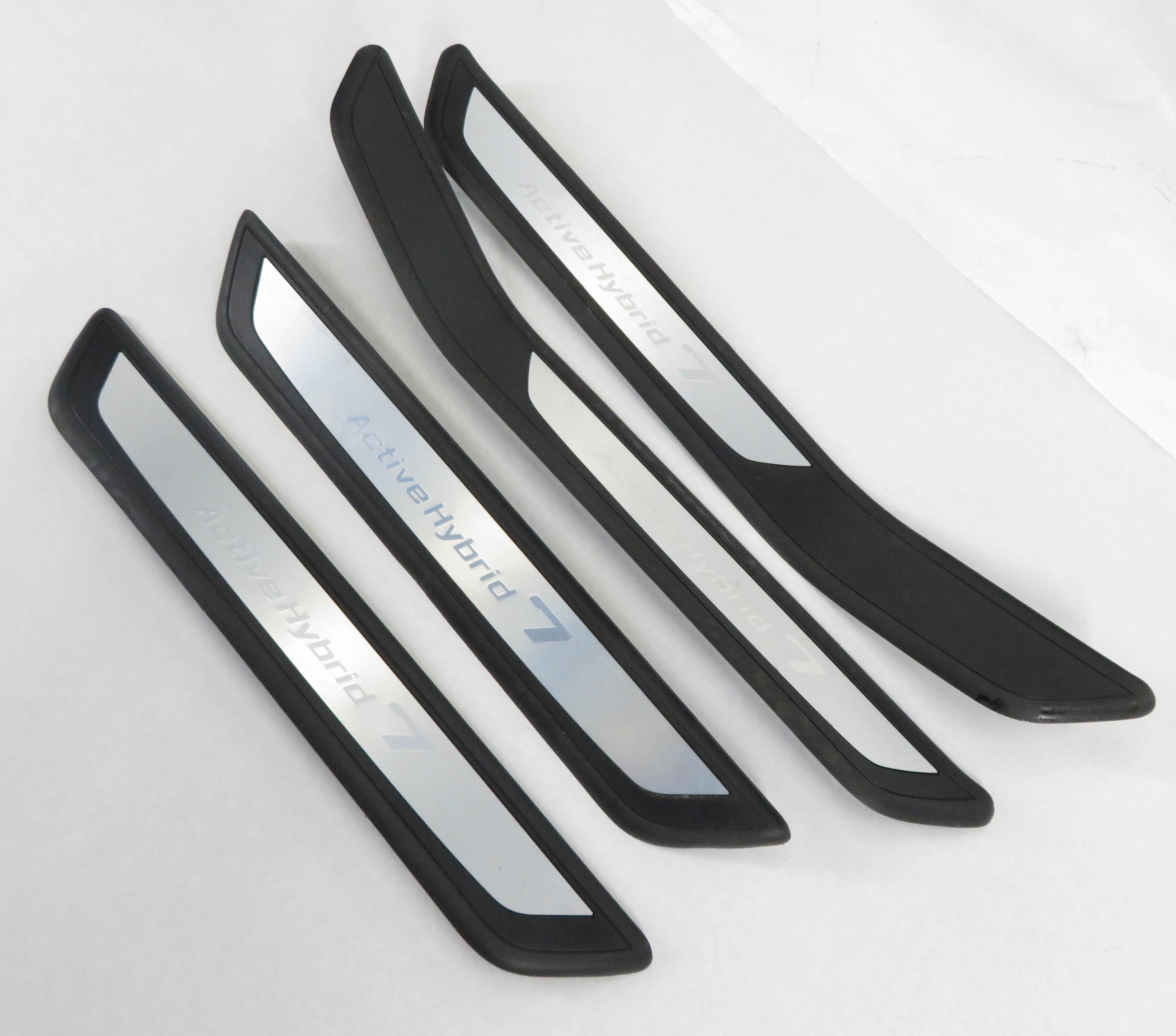 2011 BMW ACTIVE HYBRID 7 (F04) FRONT & REAR DOOR SILL SCUFF PLATE TRIM SET-4 — exact item pictured