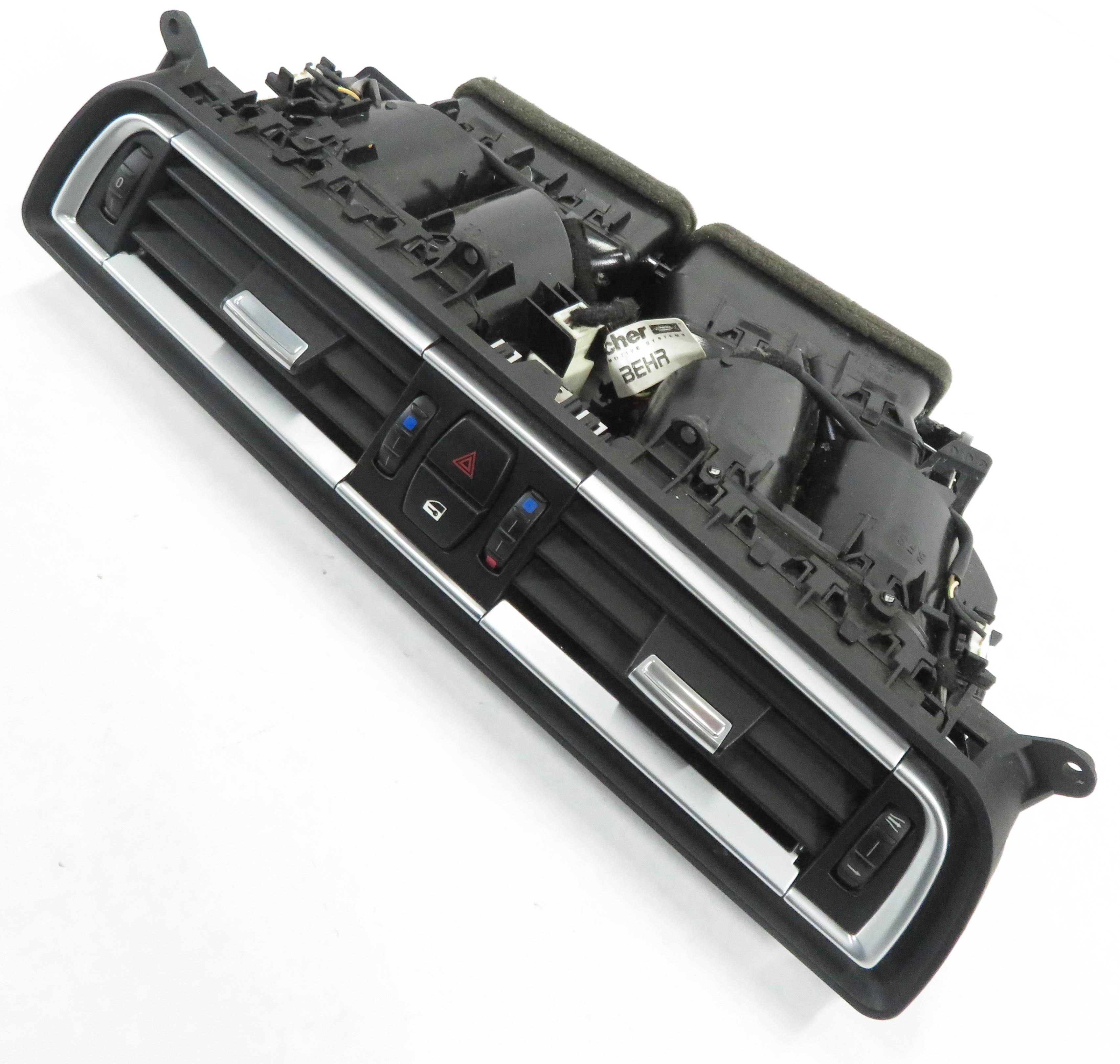 2011 BMW ACTIVE HYBRID 7 (F04) CENTER DASH HEATER A/C AIR VENT w/ HAZARD & LOCK — exact item pictured