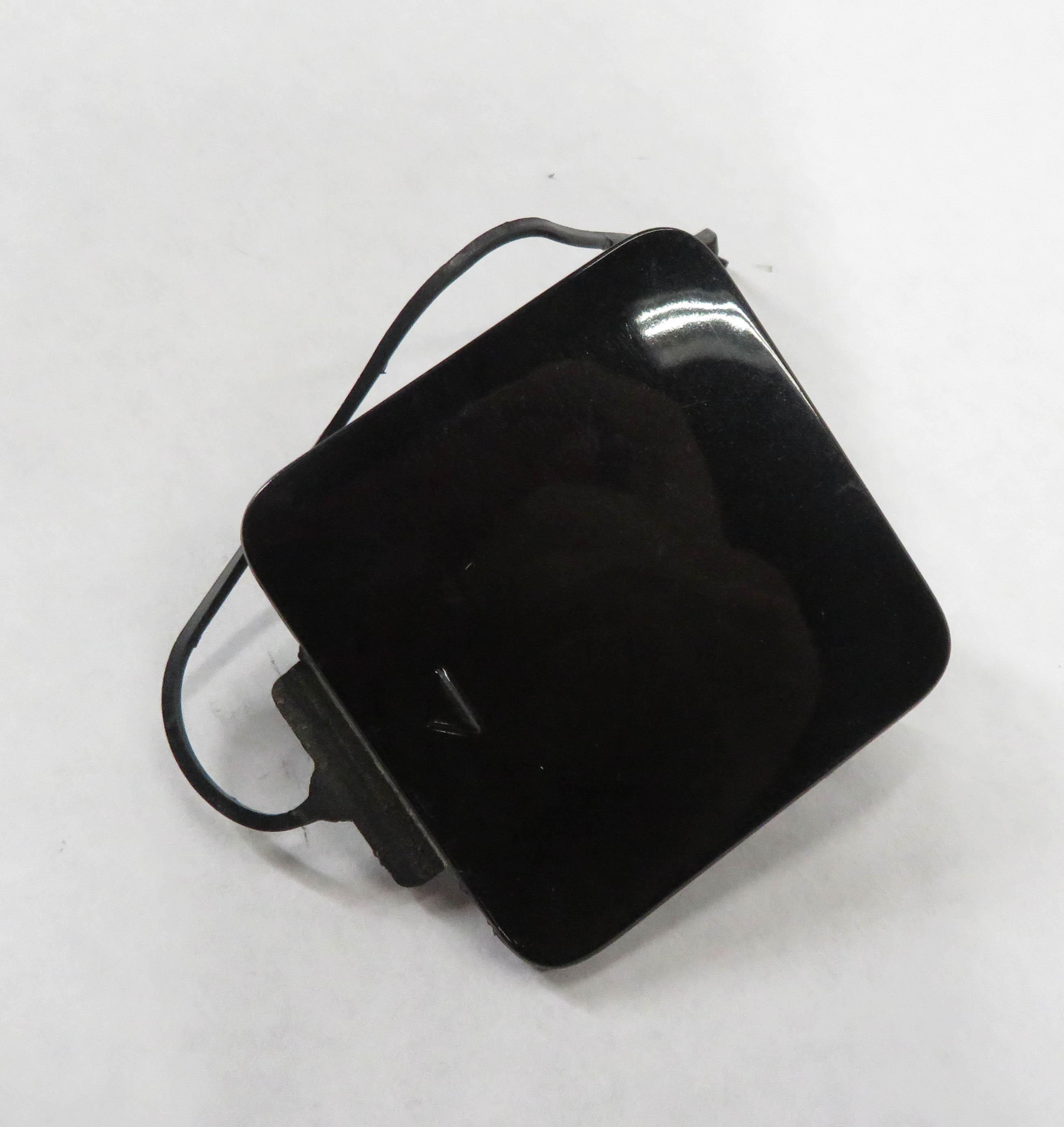 2011 BMW ACTIVE HYBRID 7 (F04) REAR BUMPER TOWING EYE TOW HOOK COVER (BLACK 475) — exact item pictured
