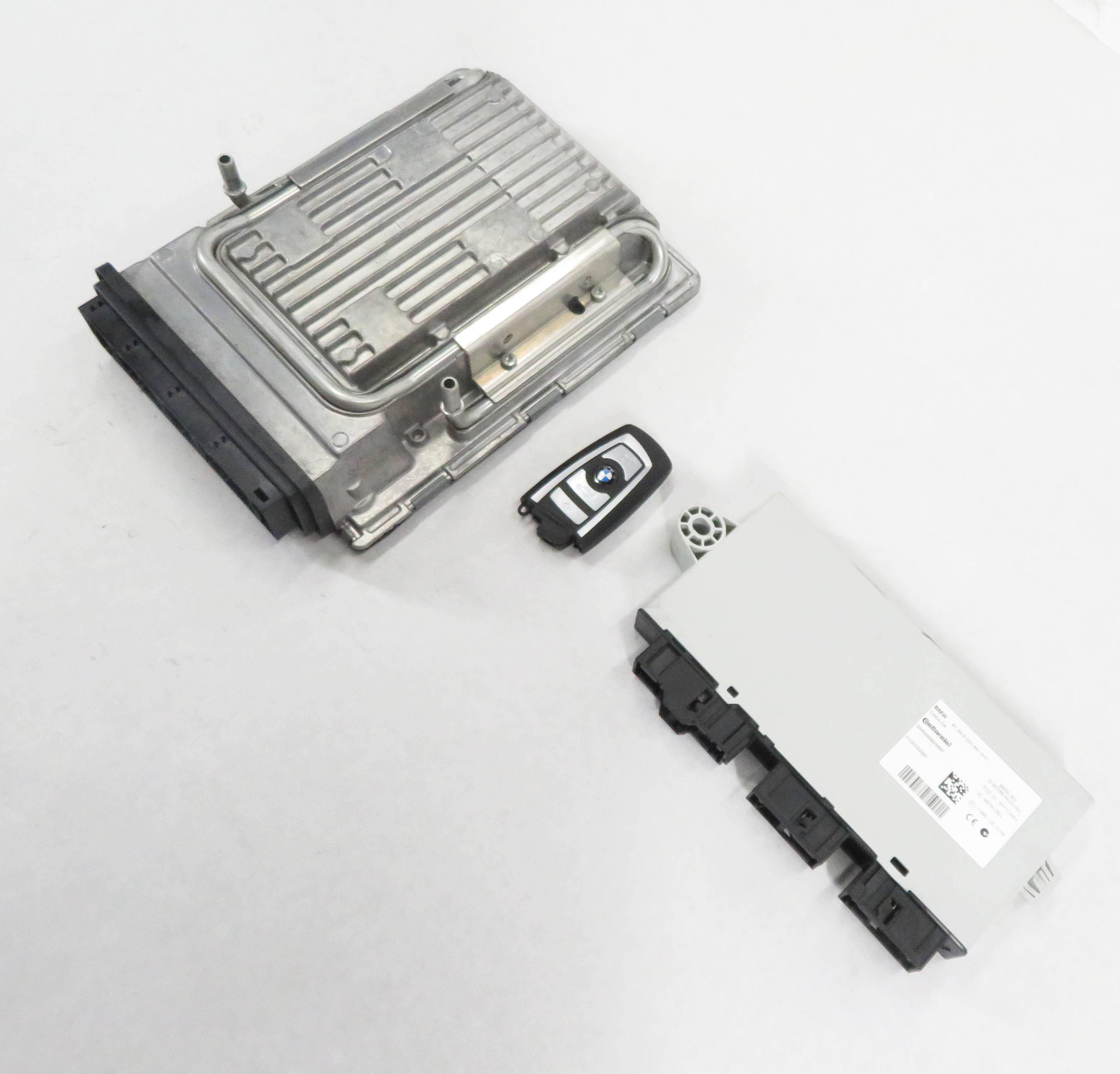 11-12 BMW ACTIVE HYBRID 7 - 4.4L ECM DME MSD85.4 IGNITION IMMOBILIZER MODULE SET — exact item pictured