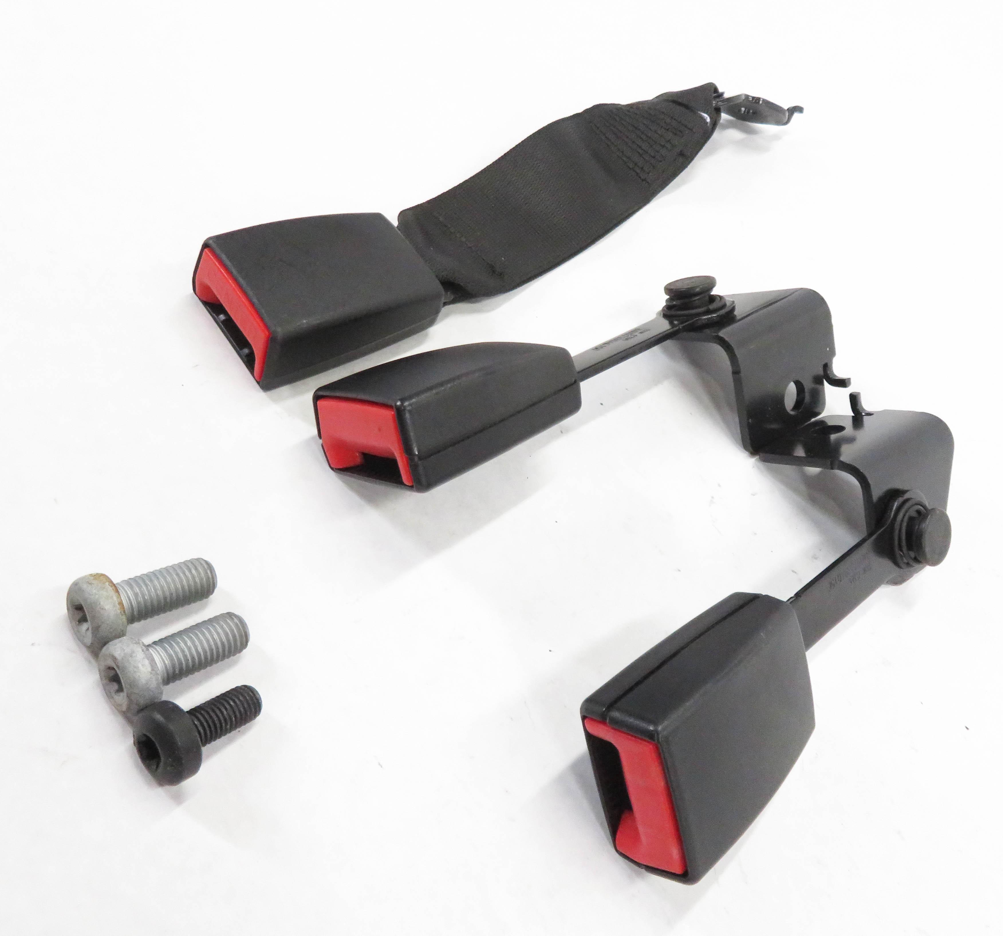 2011 BMW ACTIVE HYBRID 7 (F04) REAR SEATBELT BUCKLE RECEIVER SET-3 (BLACK) — exact item pictured
