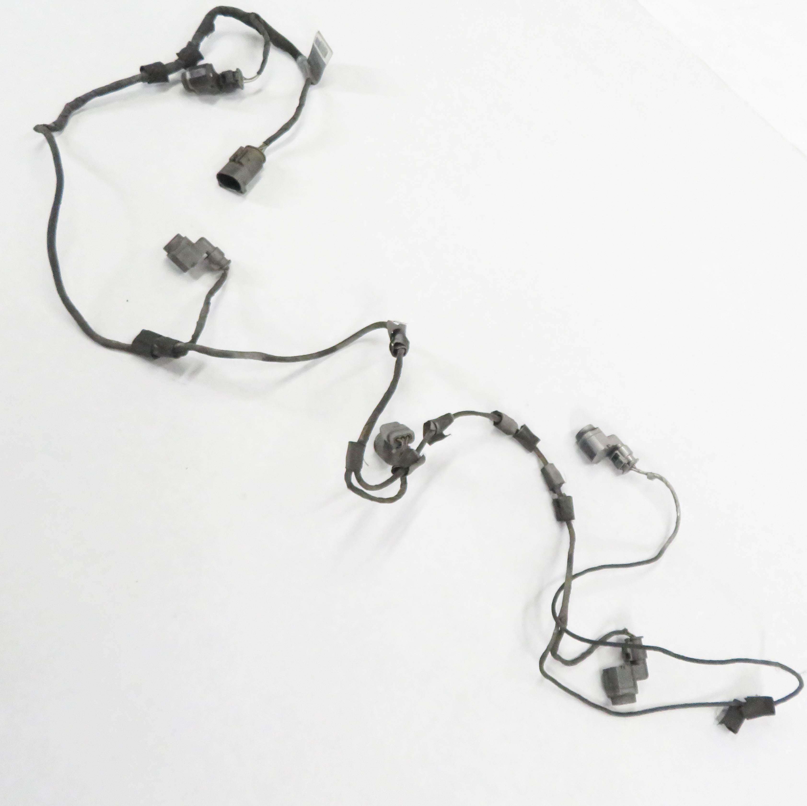 2009 BMW 750i (F01) FRONT PDC PARK DISTANCE SENSOR SET-4 w/ HARNESS (SILVER A72) — exact item pictured