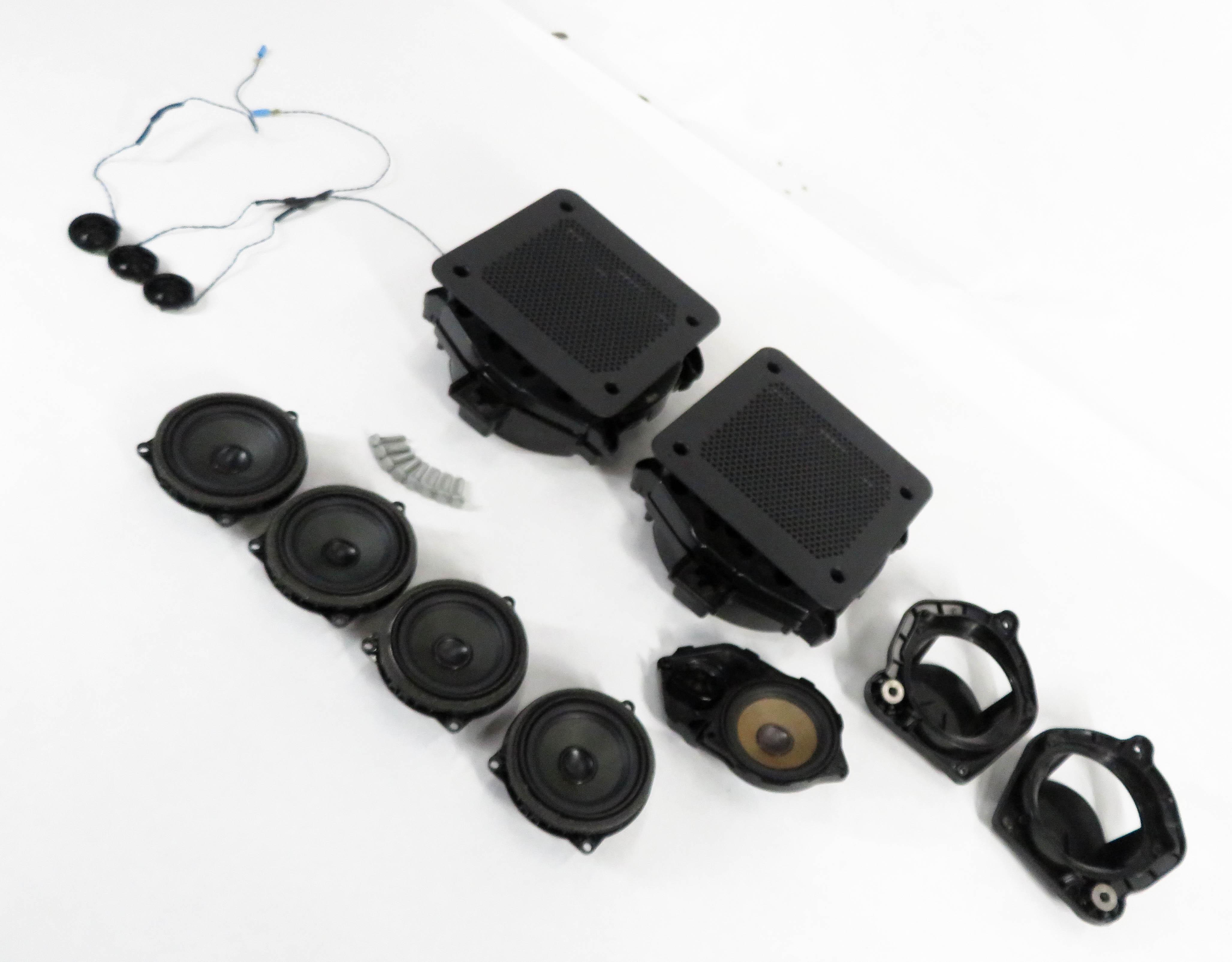 2013 BMW X3 (F25) RADIO STEREO MEDIA AUDIO SUB SUBWOOFER TWEETER SPEAKER SET-10 — exact item pictured