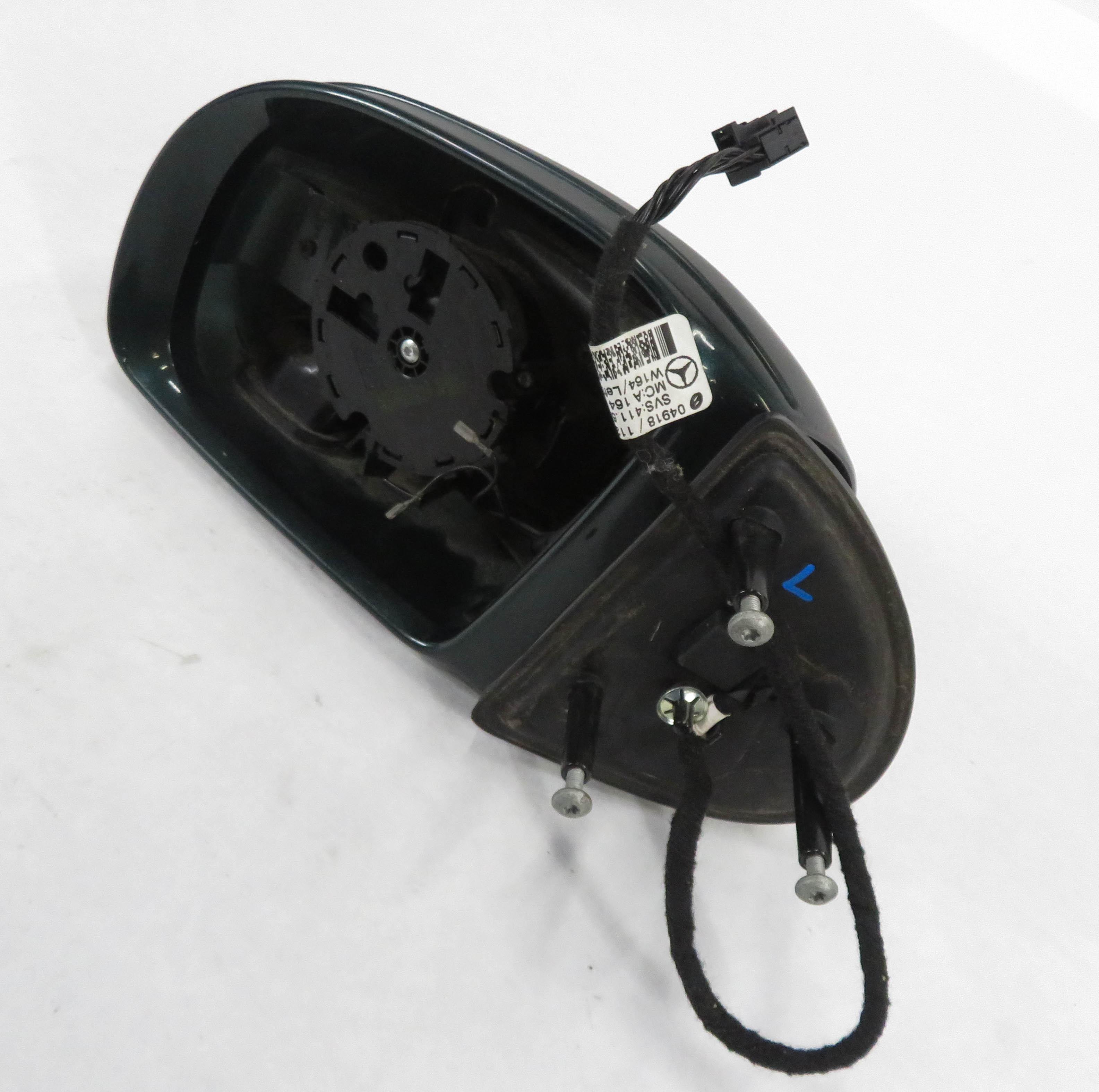 06-08 MB ML320 ML350 ML500 ML550 (W164) LEFT HEATED DOOR MIRROR HOUSING (GREEN) — exact item pictured