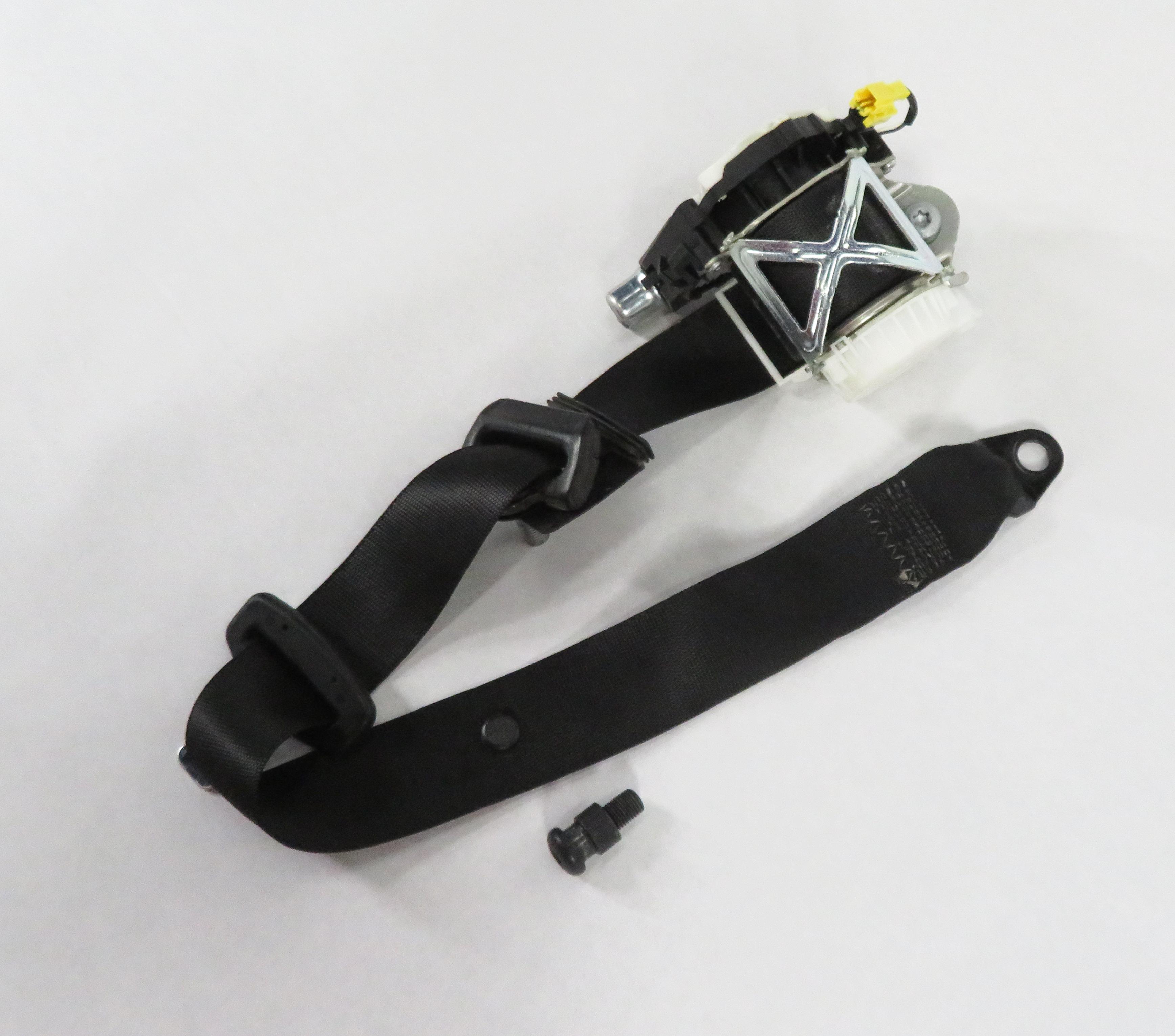 2009 MERCEDES BENZ GL550 (X164) RIGHT REAR 2nd ROW - SEATBELT RETRACTOR (BLACK) — exact item pictured