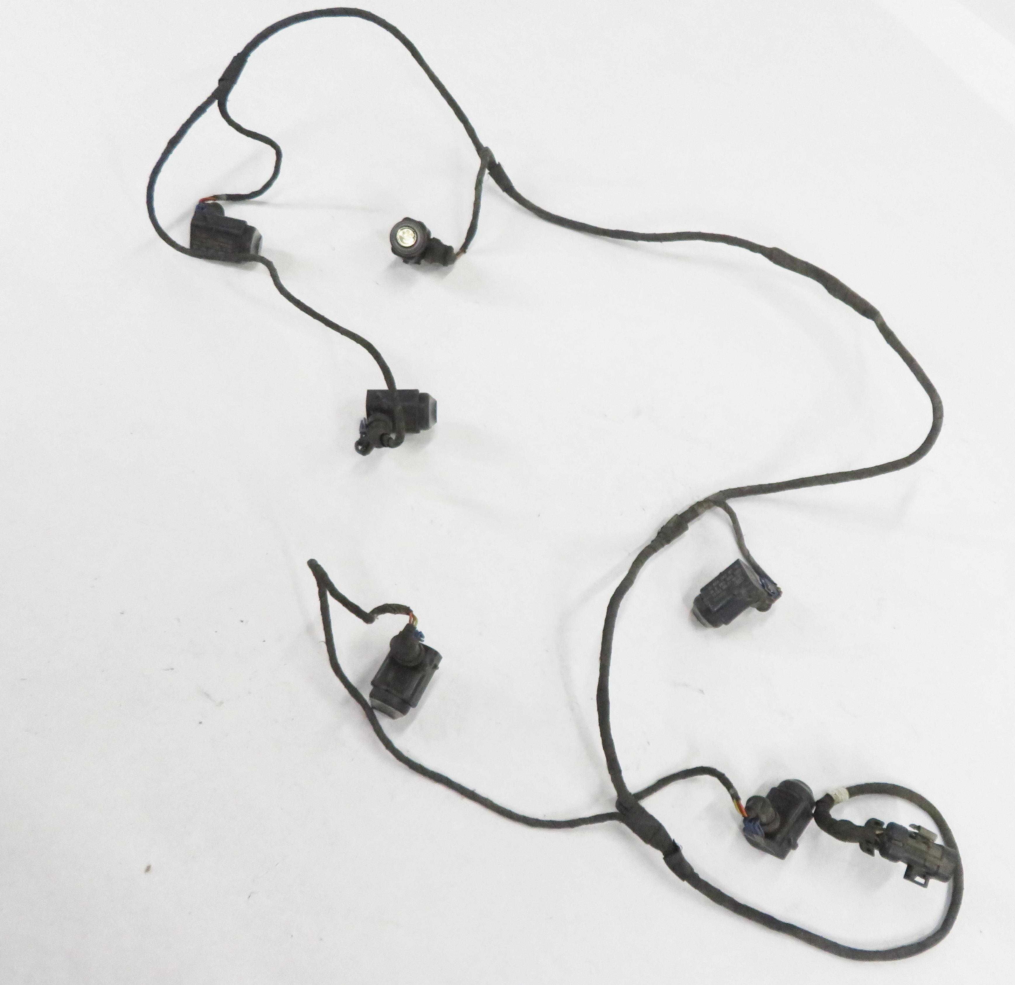 2009 MERCEDES BENZ GL550 (X164) FRONT PDC PARK SENSOR SET-4 w/ HARNESS (BLACK) — exact item pictured