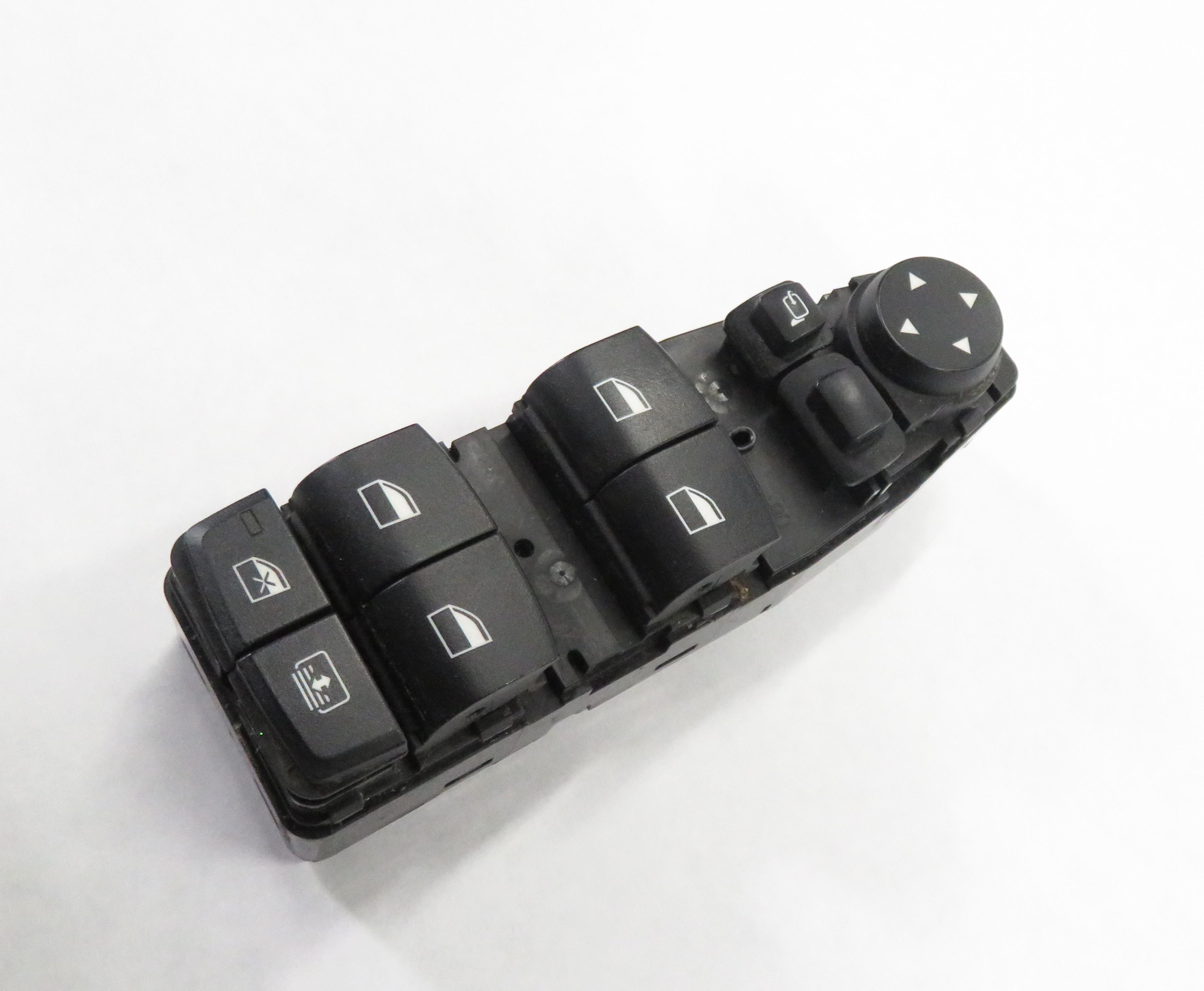 10-19 BMW 528i 535i 550i 640i M5 M6 LEFT DRIVER P-FOLD WINDOW SWITCH w/ SHADE — exact item pictured