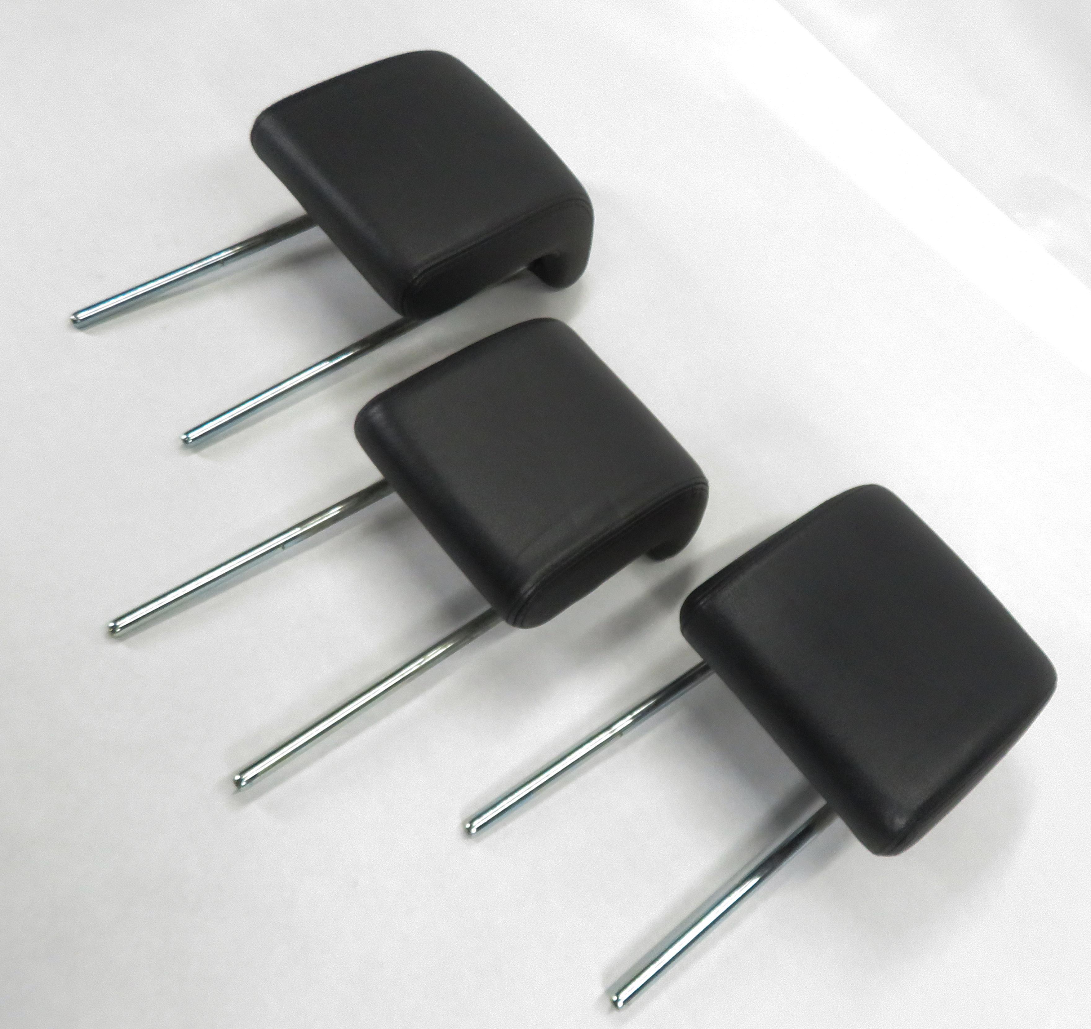 2006 RANGE ROVER SPORT (L320) REAR - BLACK EBONY LEATHER HEADREST SET-3 — exact item pictured
