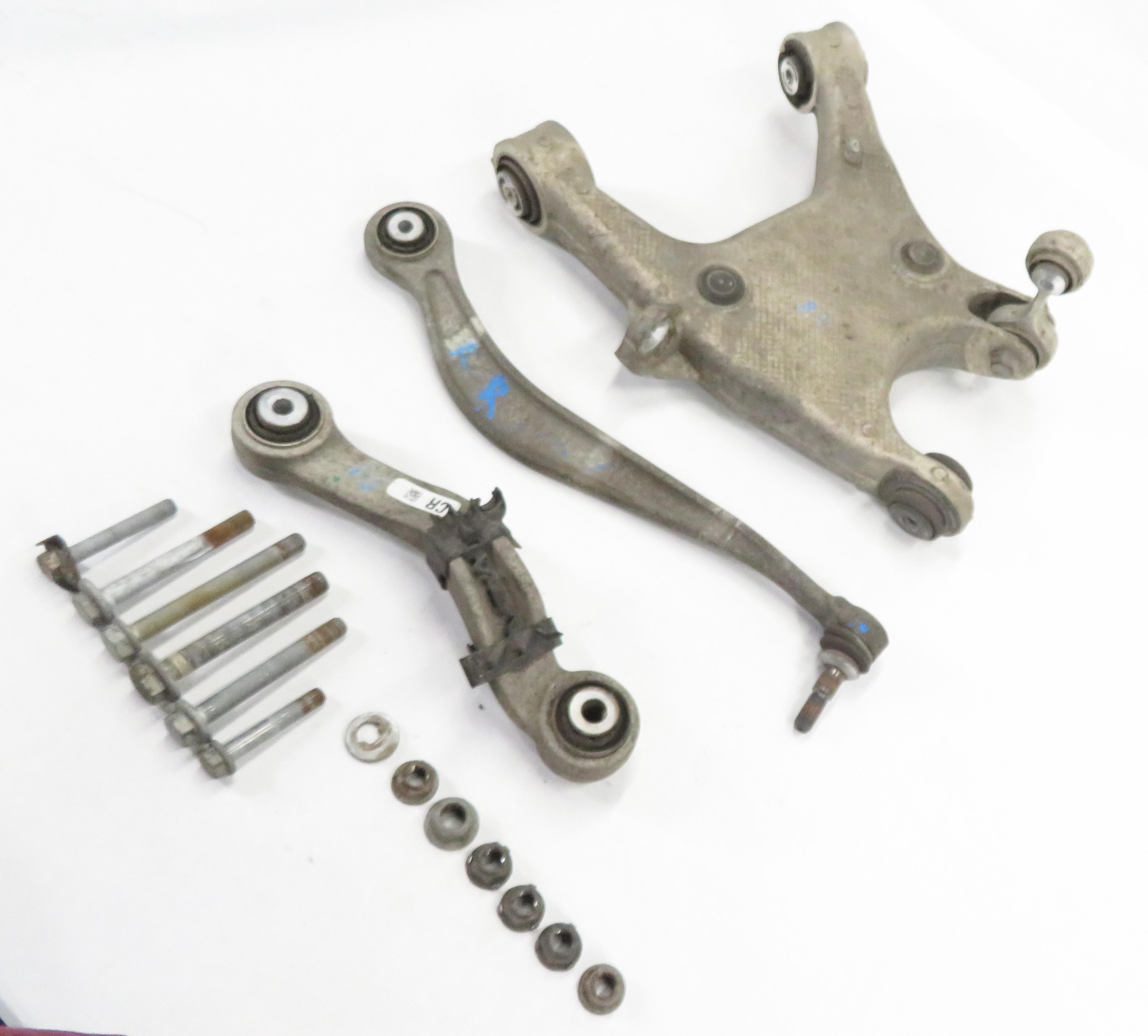 11-19 BMW 535i 550i 640i 650i 740i 750i (F01 F10) RIGHT REAR CONTROL ARM SET-3 — exact item pictured