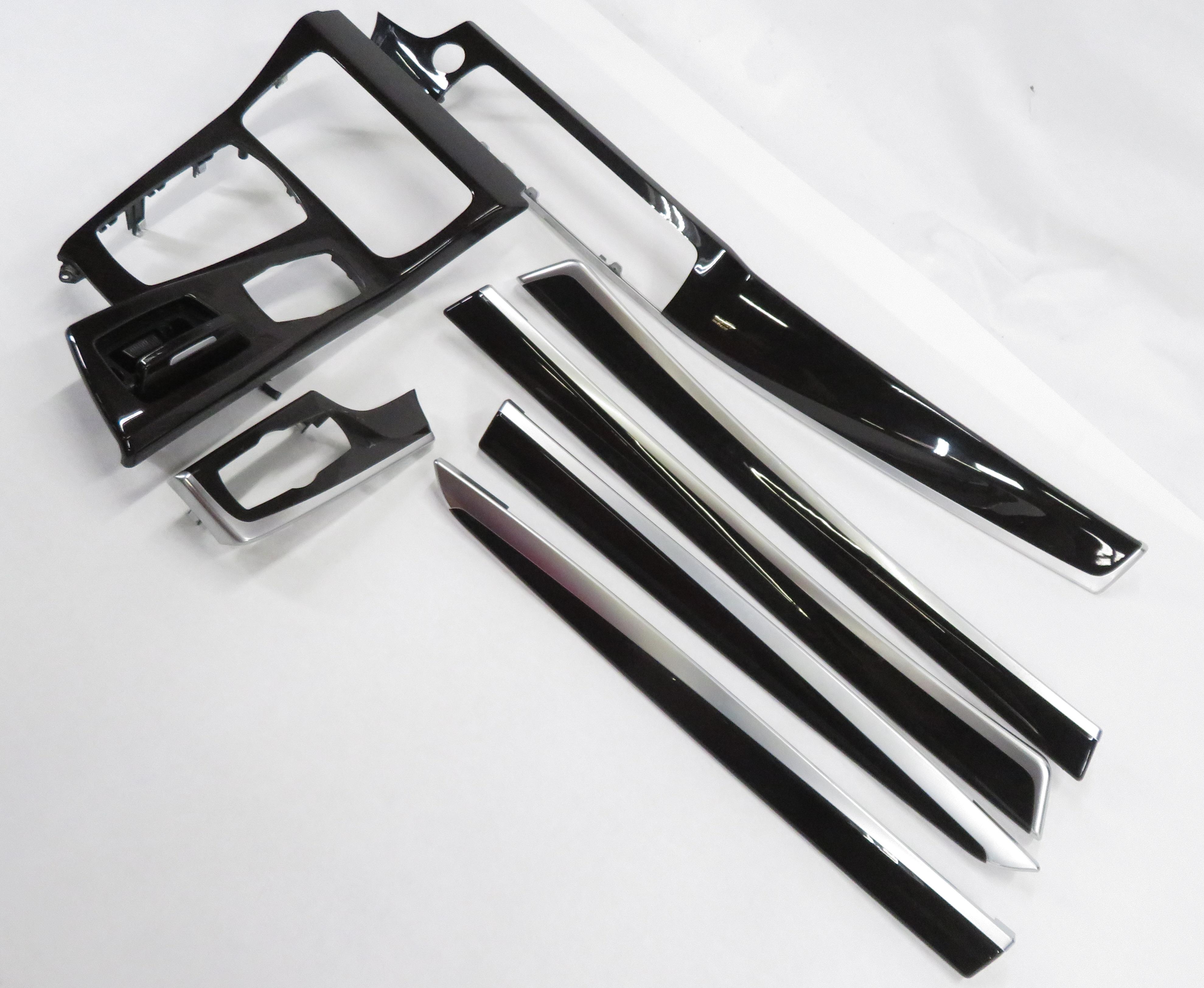 2011 BMW 535i (F10) DASH DOOR CONSOLE (FINE ASH GRAIN) WOOD TRIM PIECE SET-7 — exact item pictured