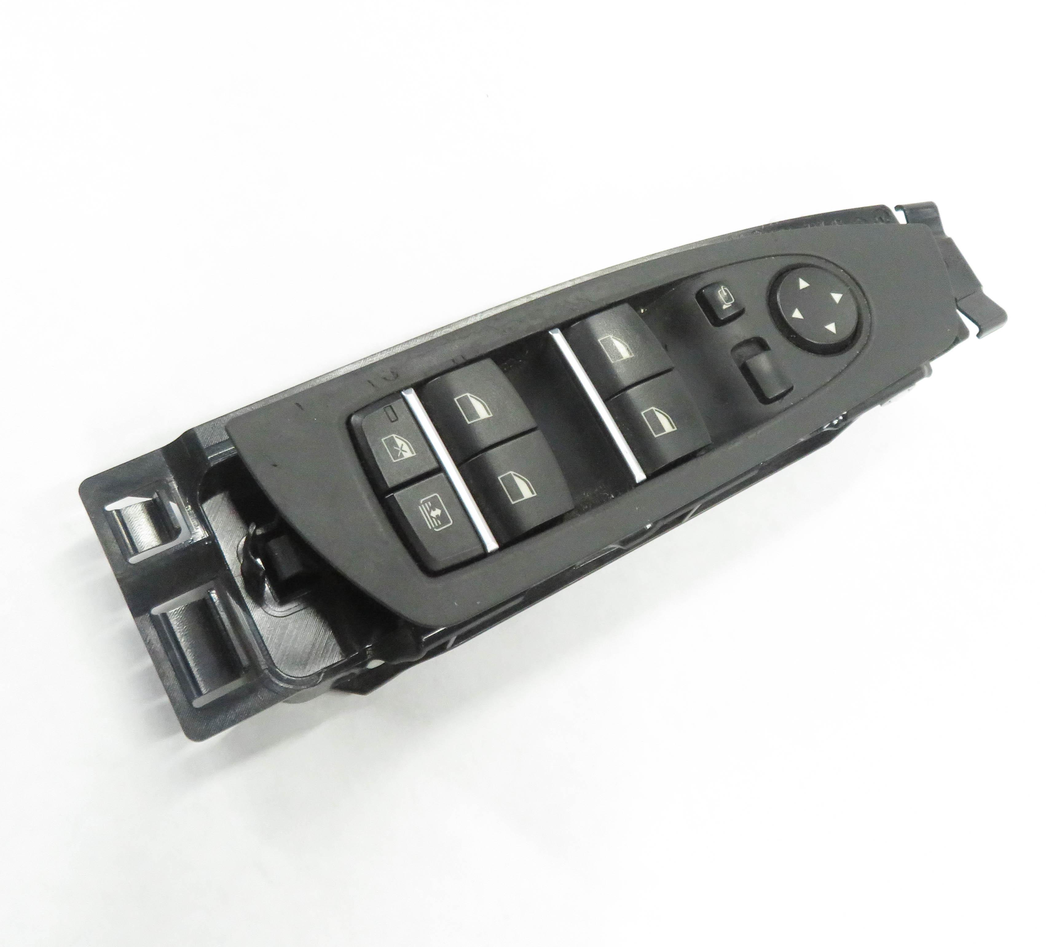 09-15 BMW 740i 750i 760i B7 (F01) DRIVER WINDOW SWITCH w/ SHADE & P-FOLD (BLACK) — exact item pictured