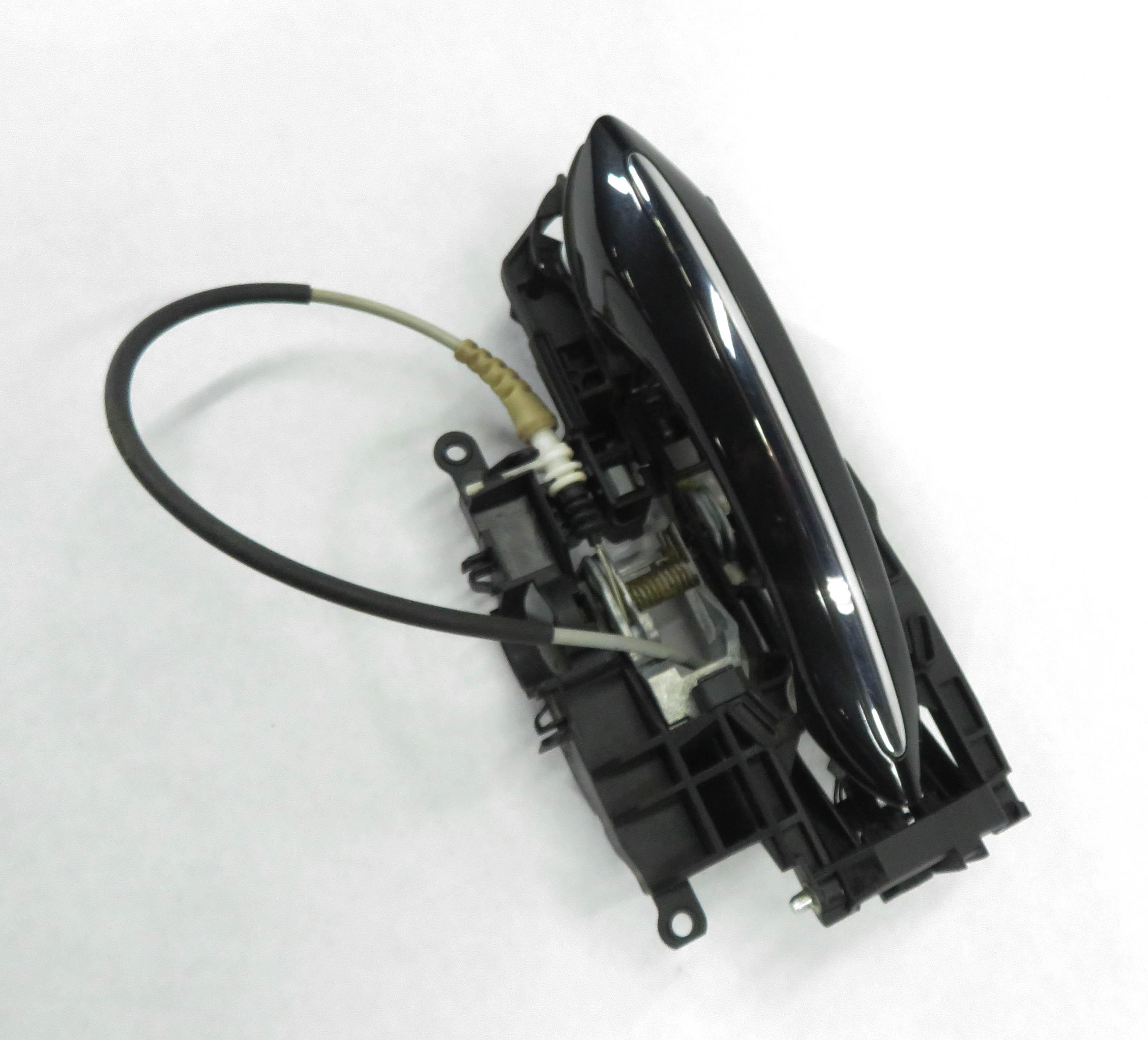2011-2016 BMW 528i 535i 550i M5 (F10) RIGHT REAR DOOR HANDLE w/ LIGHT (BLACK) — exact item pictured