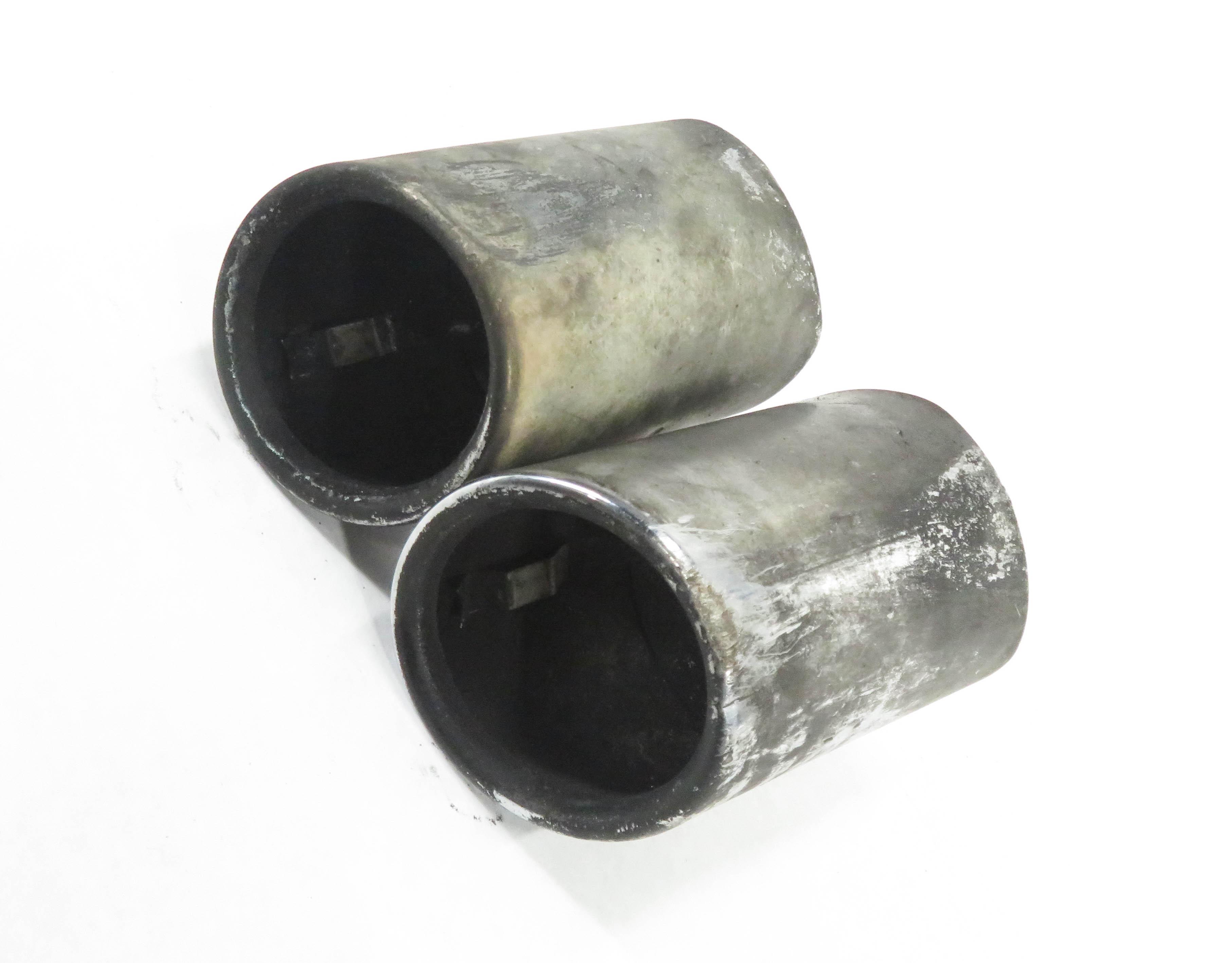 2012-2016 BMW 528i (F10) 2.0L N20 TURBO ENGINE MUFFLER PIPE EXHAUST TIP SET-2 — exact item pictured
