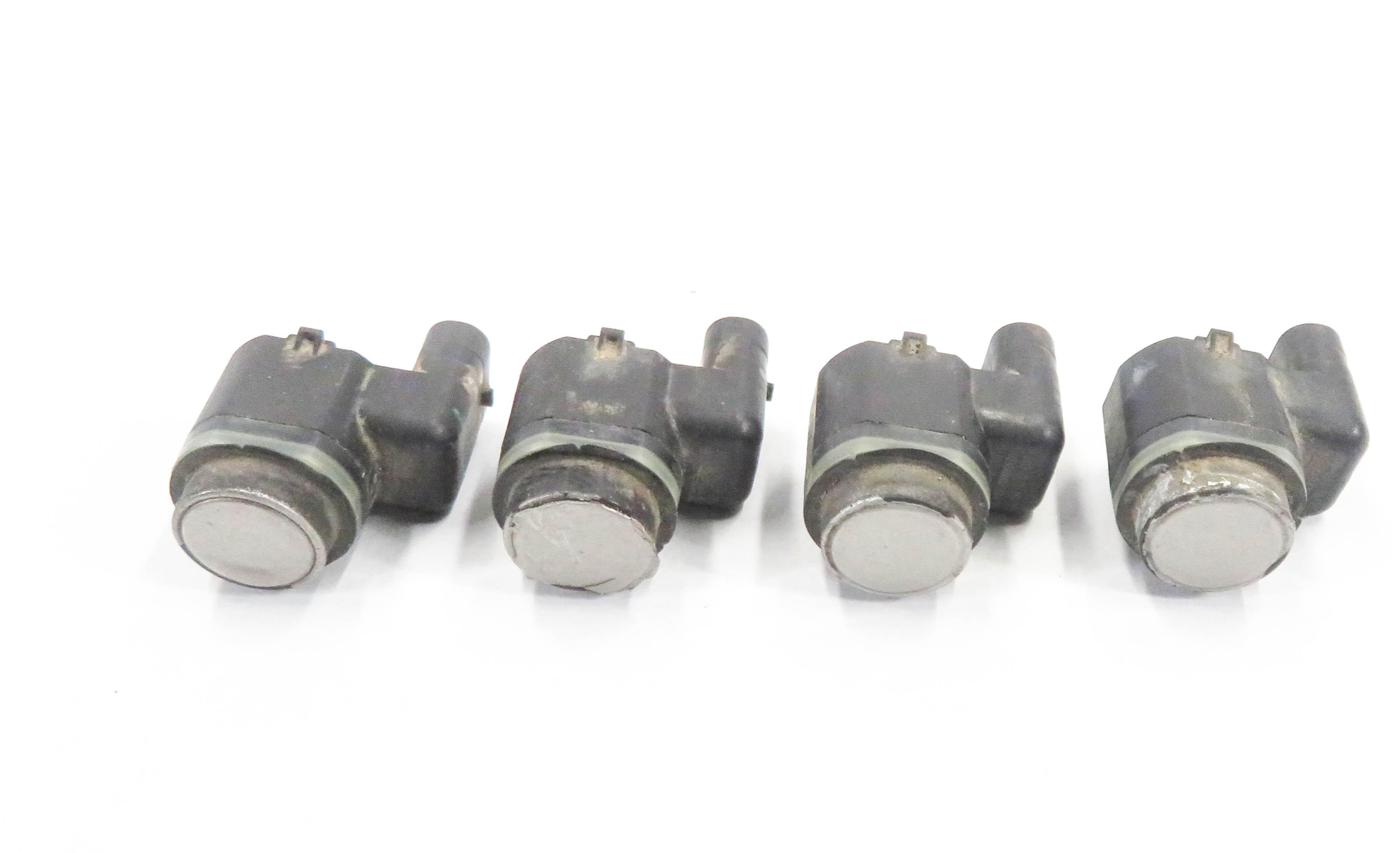 2011 BMW ACTIVE HYBRID 7 (F04) REAR PDC PARK DISTANCE SENSOR SET-4 (SILVER A72) — exact item pictured