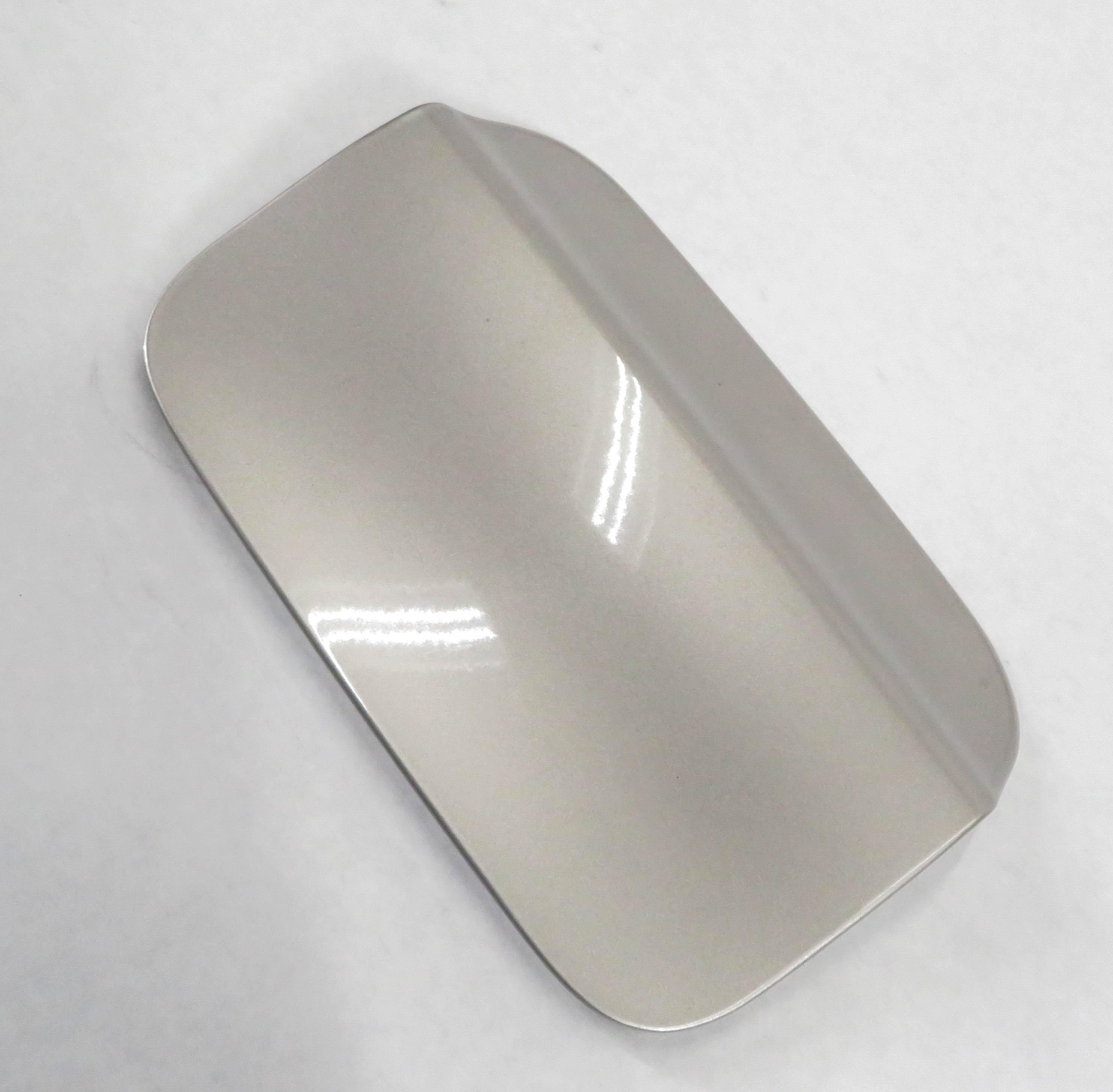 2011 BMW ACTIVE HYBRID 7 (F04) FUEL TANK DOOR COVER TRIM (CASHMERE SILVER A72) — exact item pictured