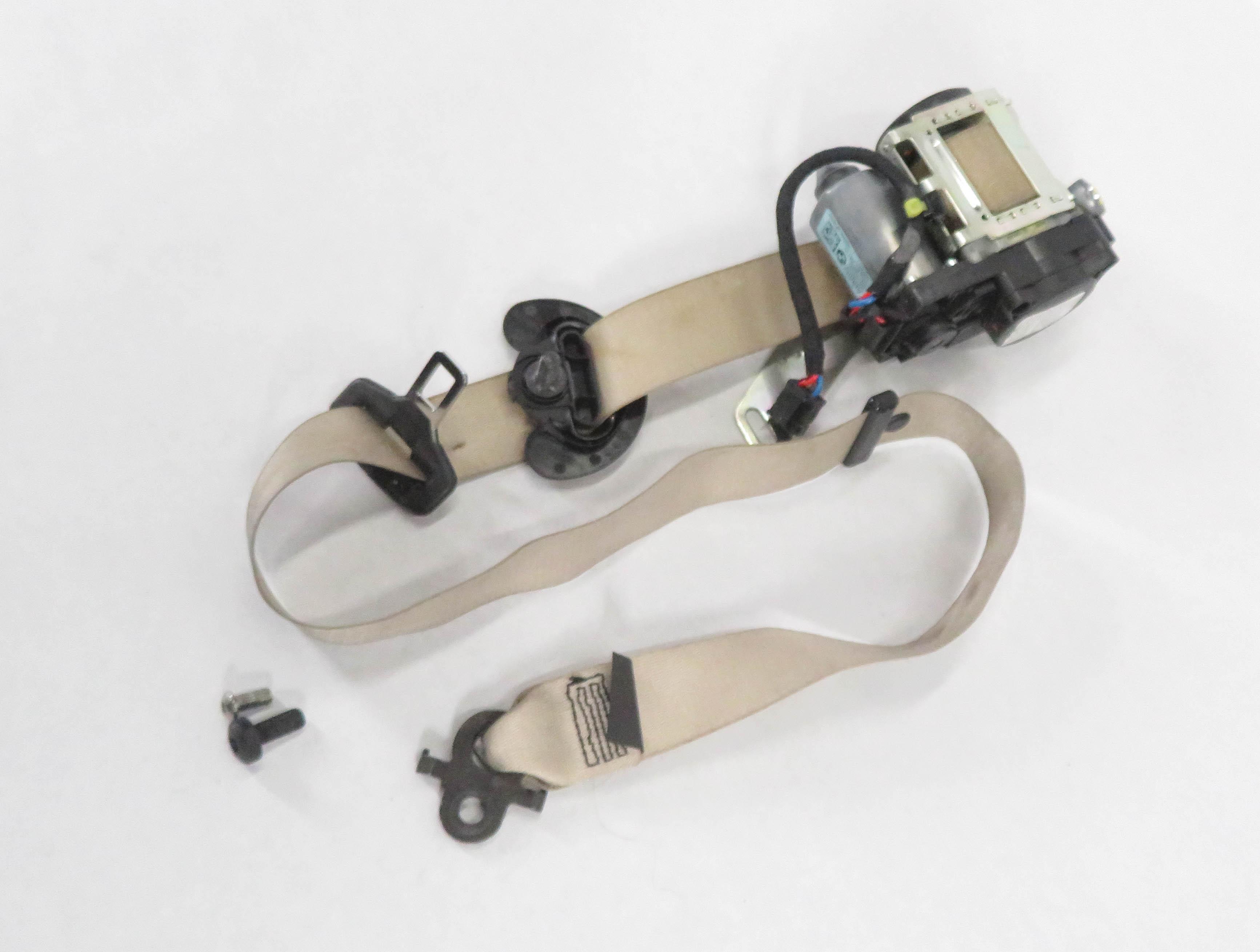 09-12 BMW 740i 750i 760i B7 (F01) RIGHT PASSENGER SEATBELT RETRACTOR (OYSTER) — exact item pictured
