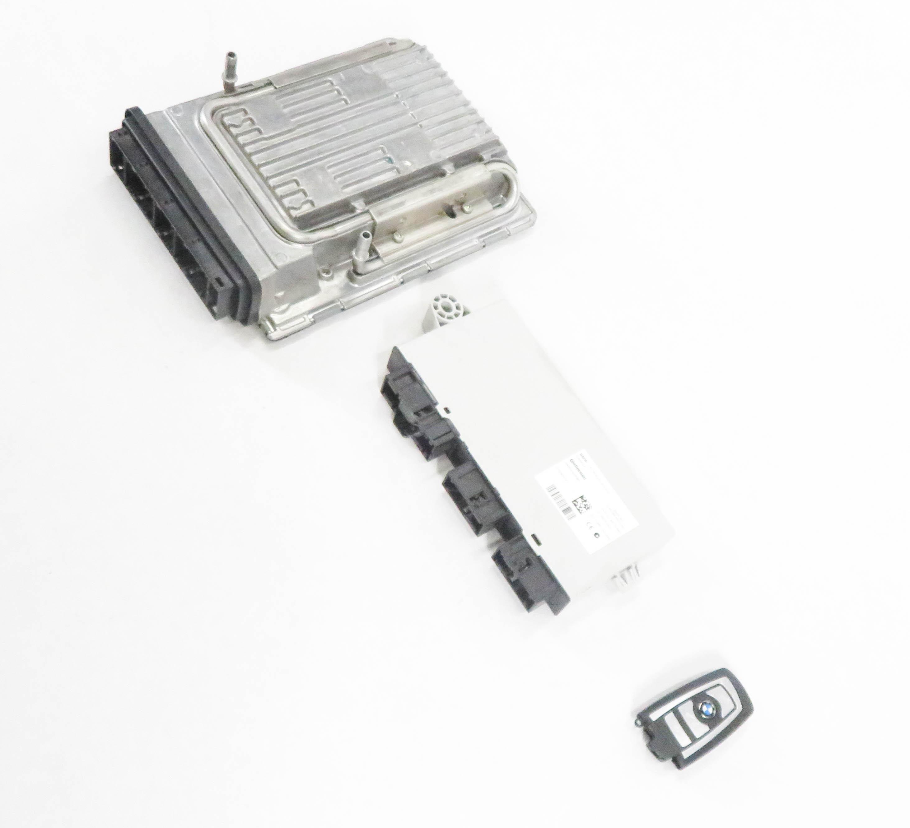 11-12 BMW ACTIVE HYBRID 7 - 4.4L ECM DME MSD85.4 IGNITION IMMOBILIZER MODULE SET — exact item pictured