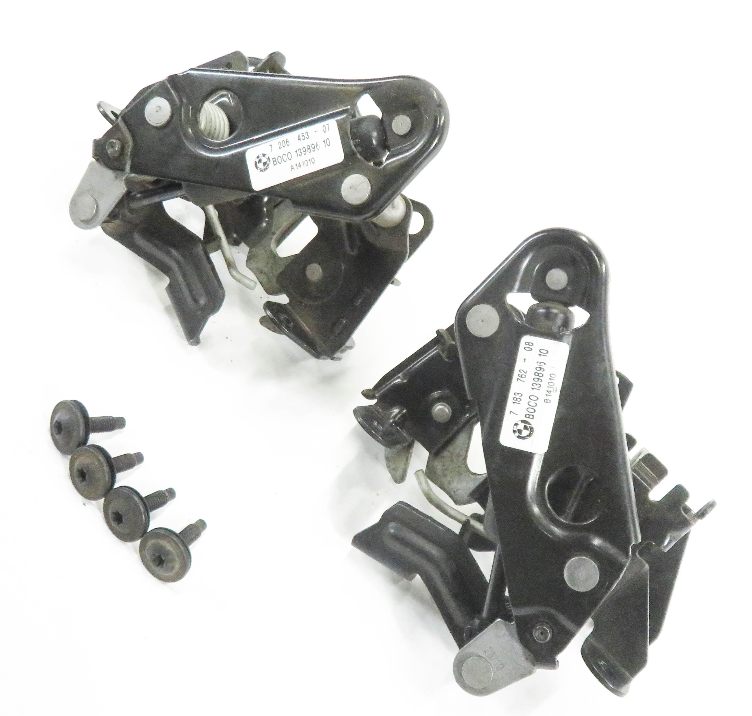 2011 BMW ACTIVE HYBRID 7 (F04) FRONT LEFT & RIGHT LOWER HOOD LATCH SET-2 — exact item pictured