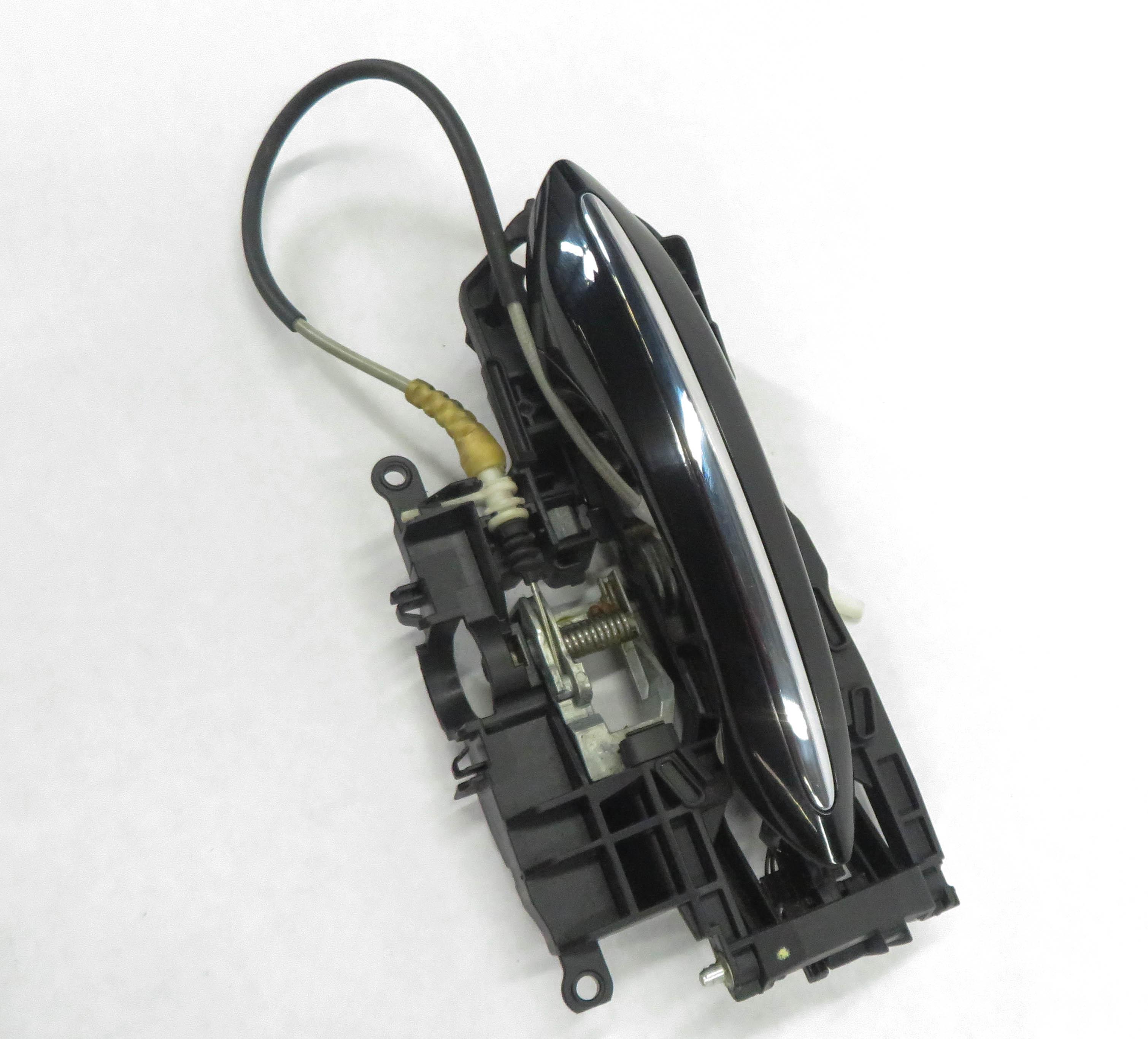 2011-2016 BMW 528i 535i 550i M5 (F10) RIGHT REAR DOOR HANDLE w/ LIGHT (BLACK) — exact item pictured