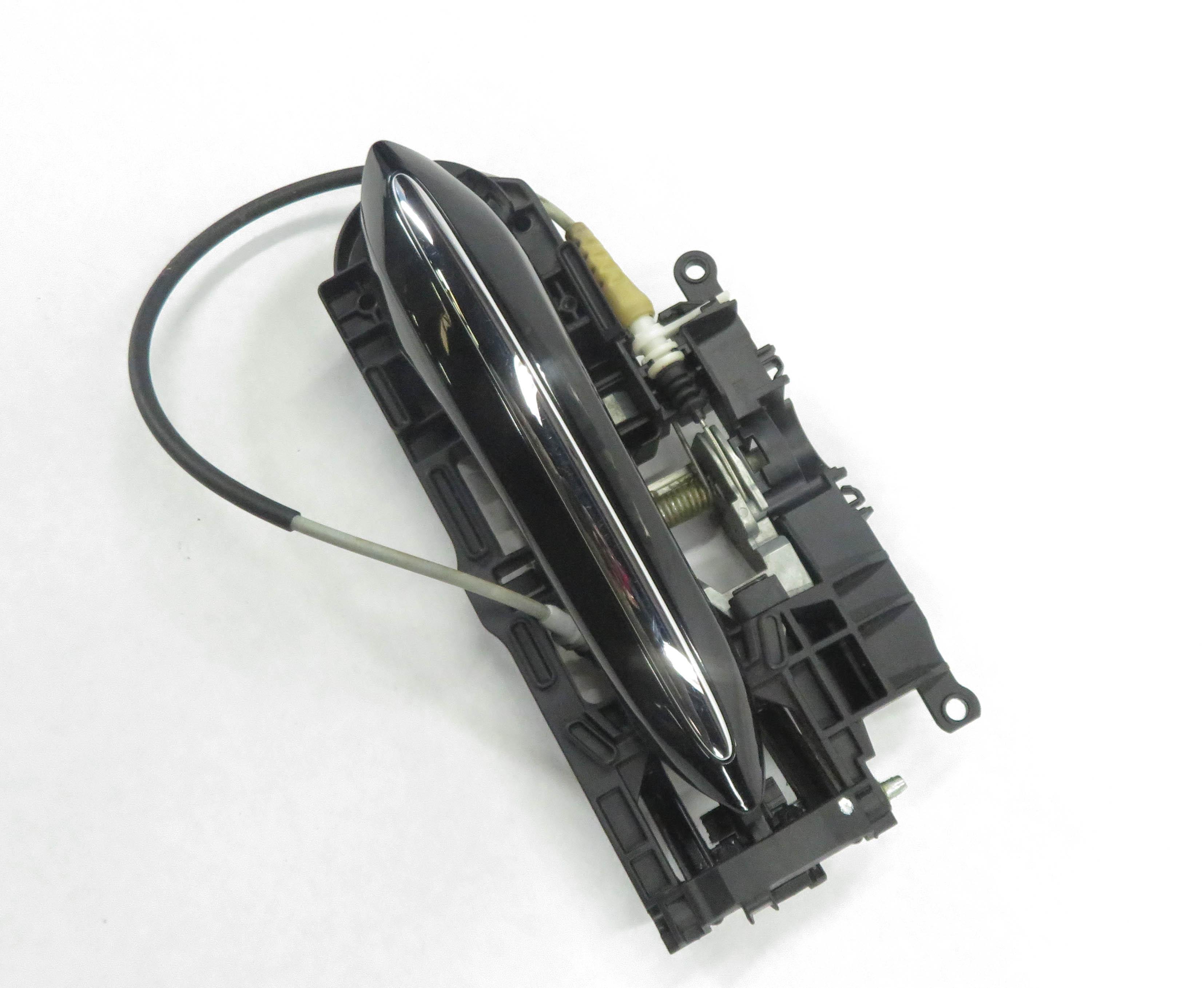 2011-2016 BMW 528i 535i 550i M5 (F10) LEFT REAR DOOR HANDLE w/ LIGHT (BLACK) — exact item pictured