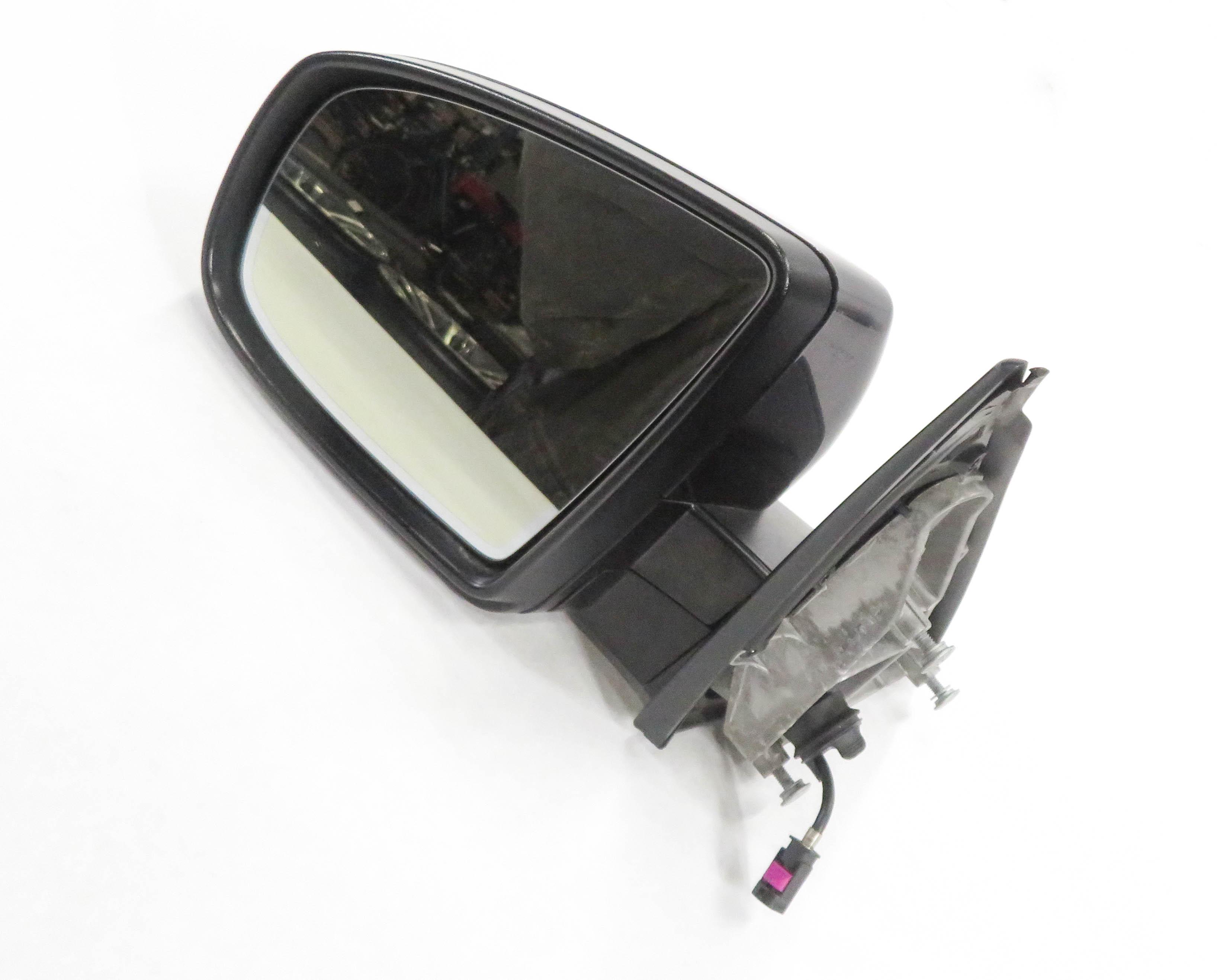 2010-2013 BMW X5 (E70) LEFT P-FOLD MEM AUTODIM CAMERA HEATED DOOR MIRROR (BLACK) — exact item pictured