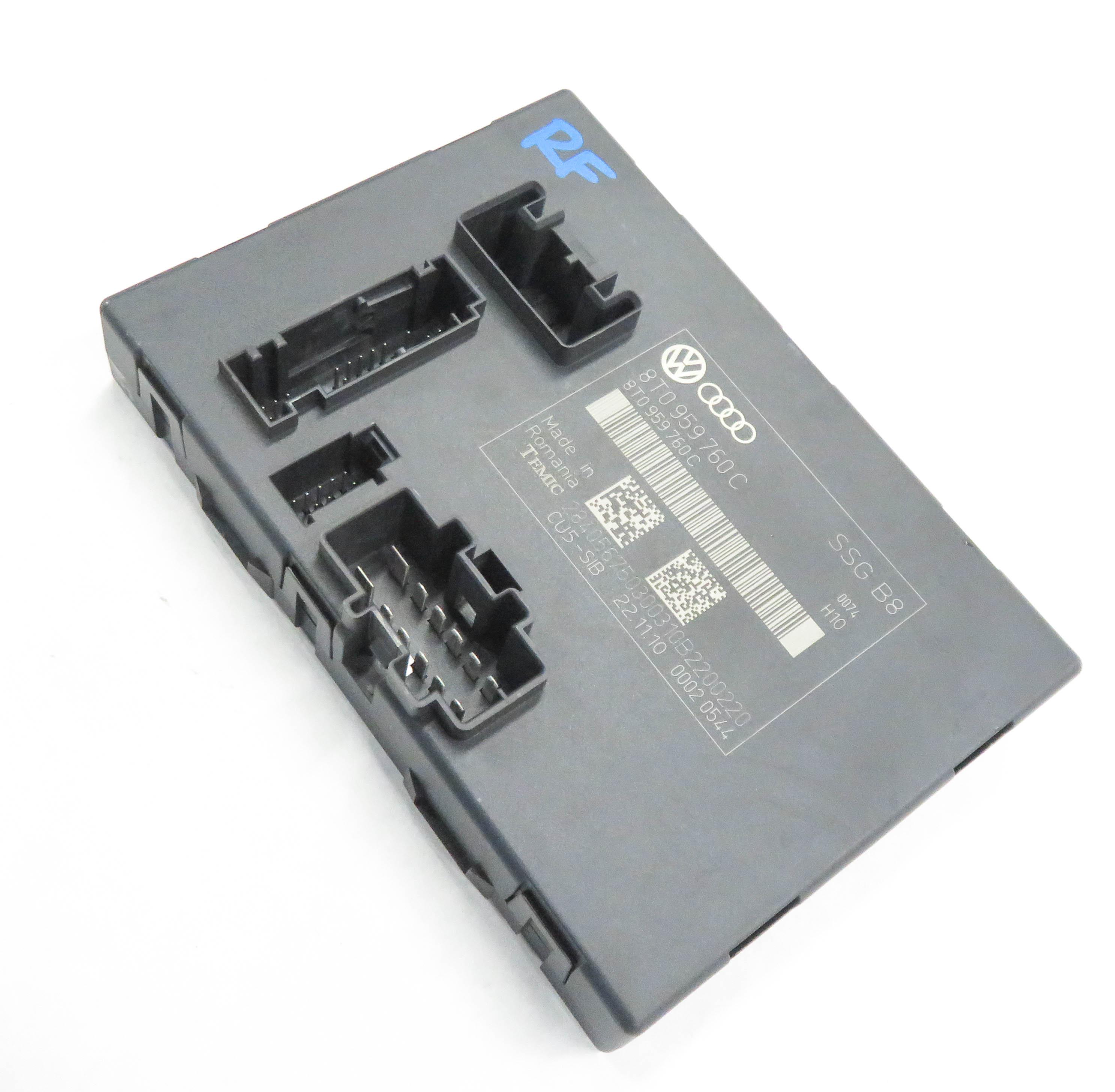 2011 AUDI A5 (B8 8T) RIGHT FRONT PASSENGER SEAT CONTROL MODULE — exact item pictured