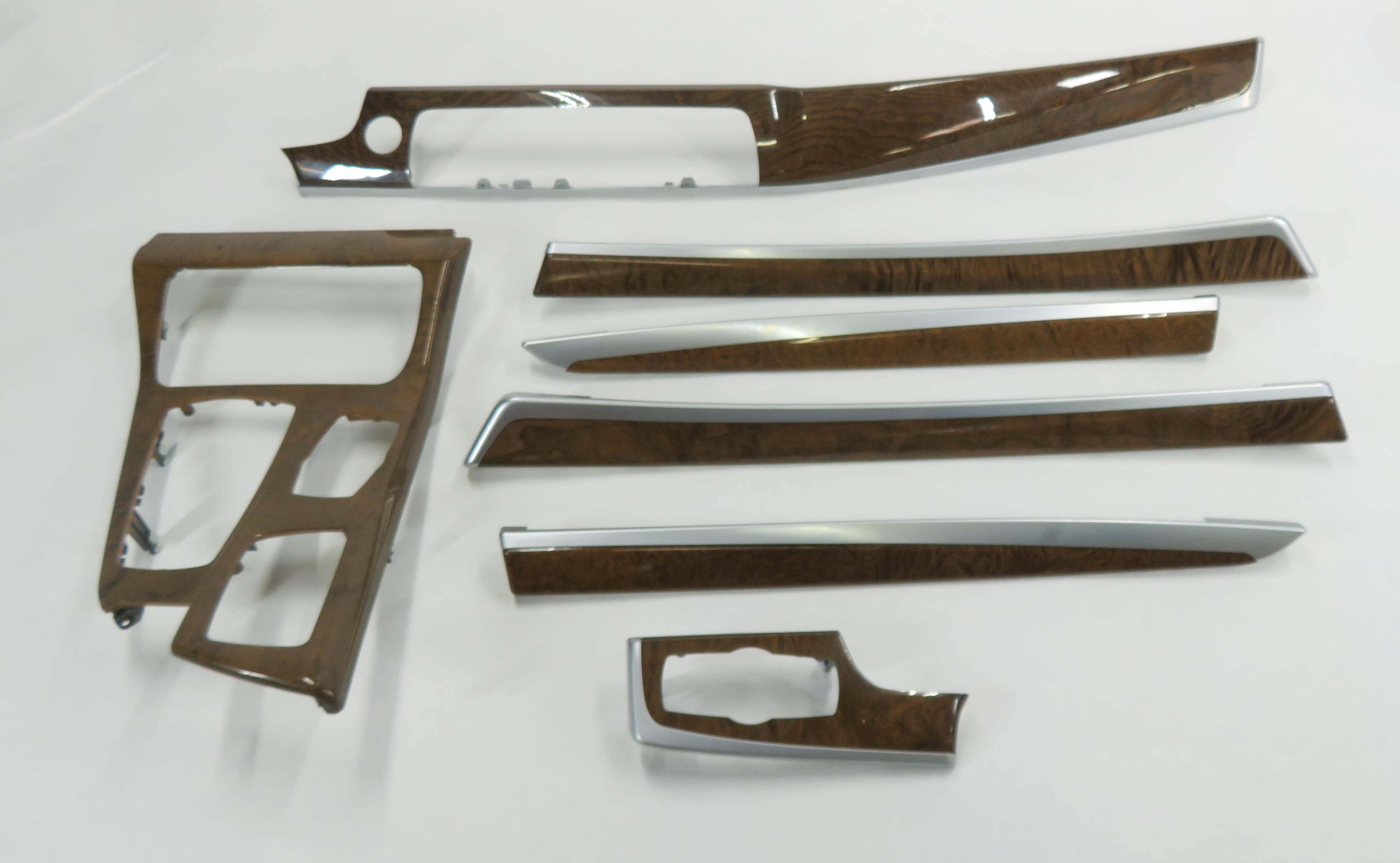 2013 BMW 535i (F10) DASH DOOR CONSOLE (ASH WOOD GRAIN) TRIM SET-7 — exact item pictured