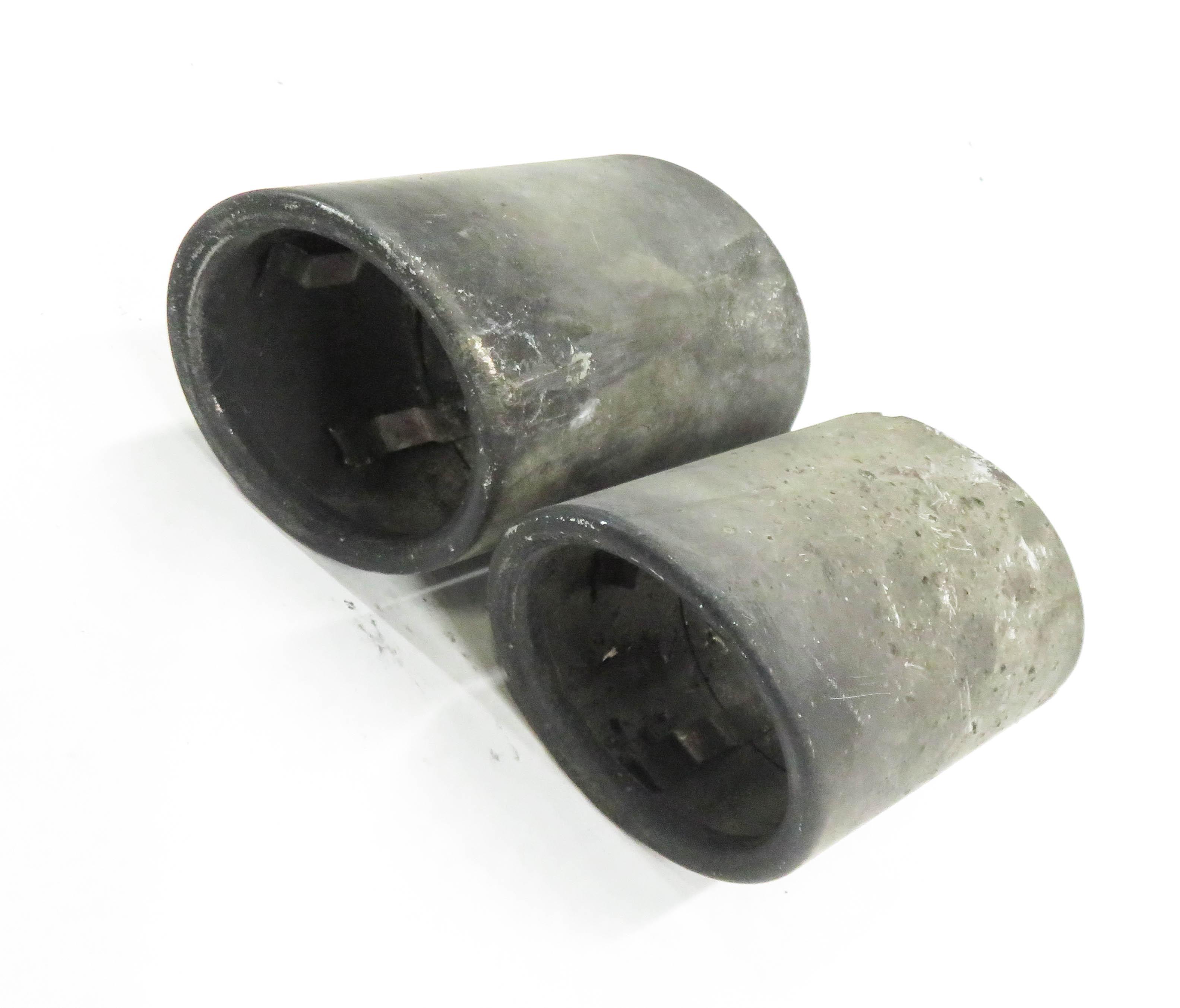 2012-2016 BMW ACTIVE HYBRID 5 (F10) EXHAUST TIP MUFFLER PIPE TRIM SET-2 — exact item pictured