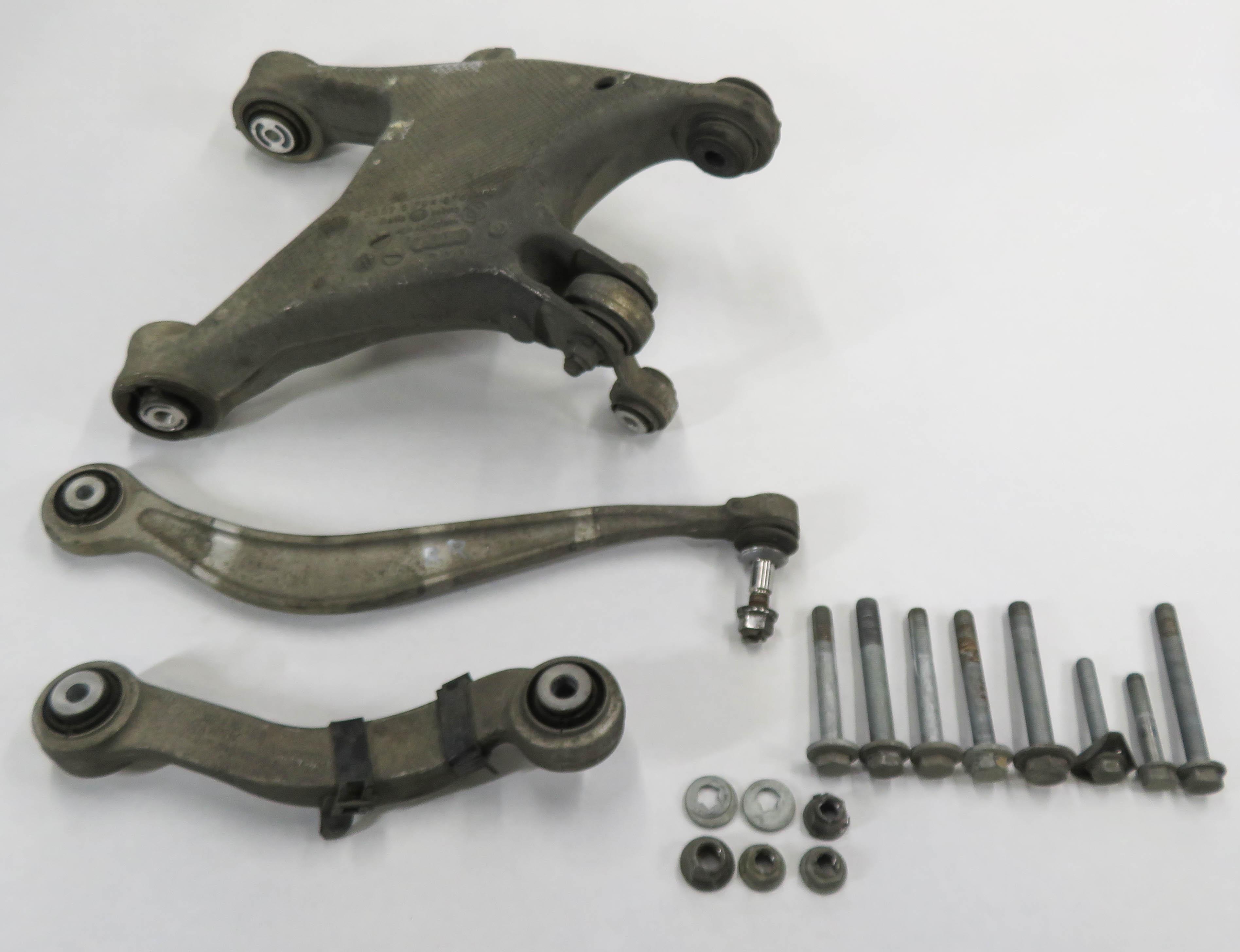 11-19 BMW 535i 550i 640i 650i 740i 750i (F01 F10) RIGHT REAR CONTROL ARM SET-3 — exact item pictured