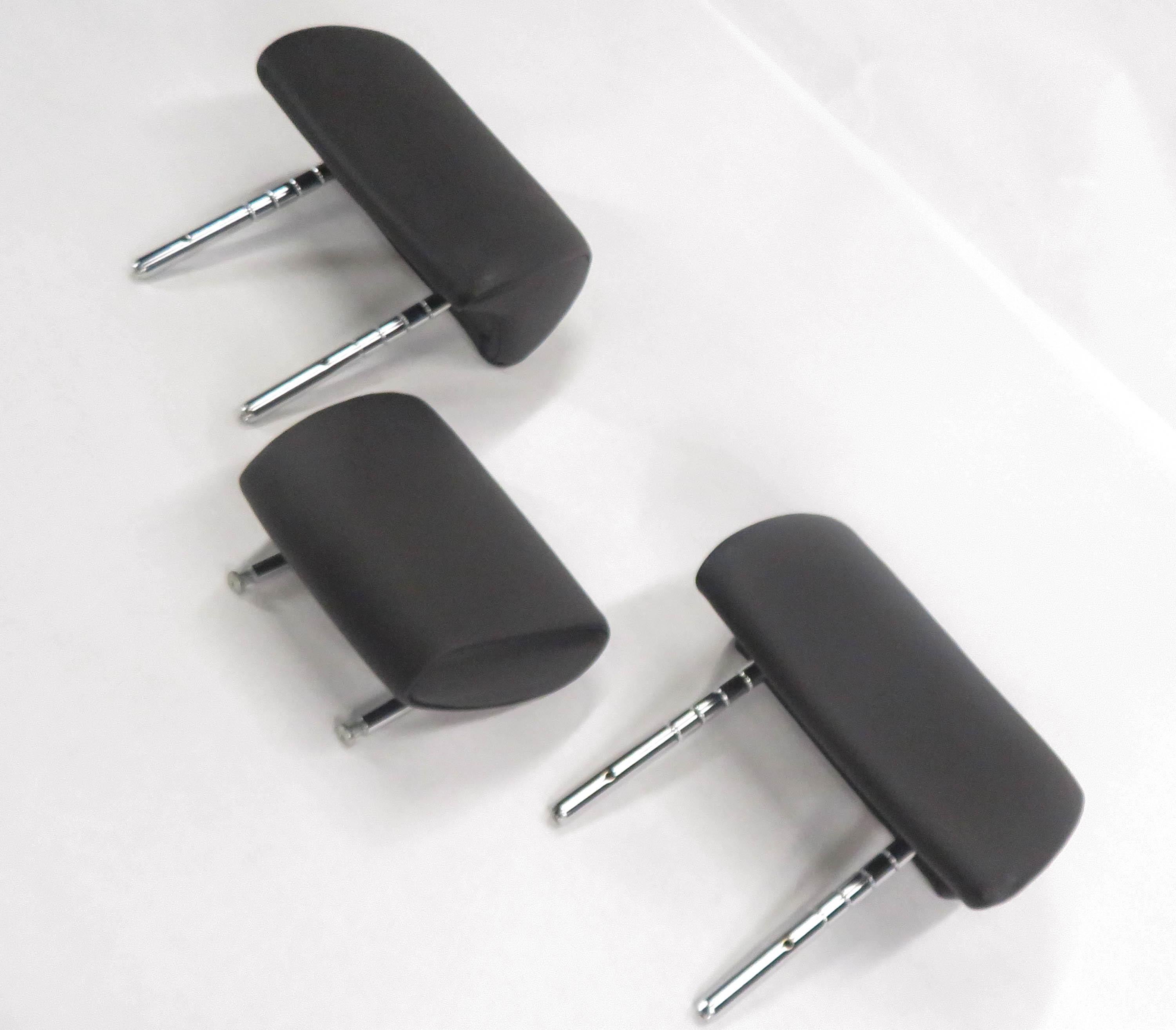 2012 BMW 740i (F01) FRONT LEFT & RIGHT ACTIVE HEADREST SET-2 (BLACK LEATHER) — exact item pictured