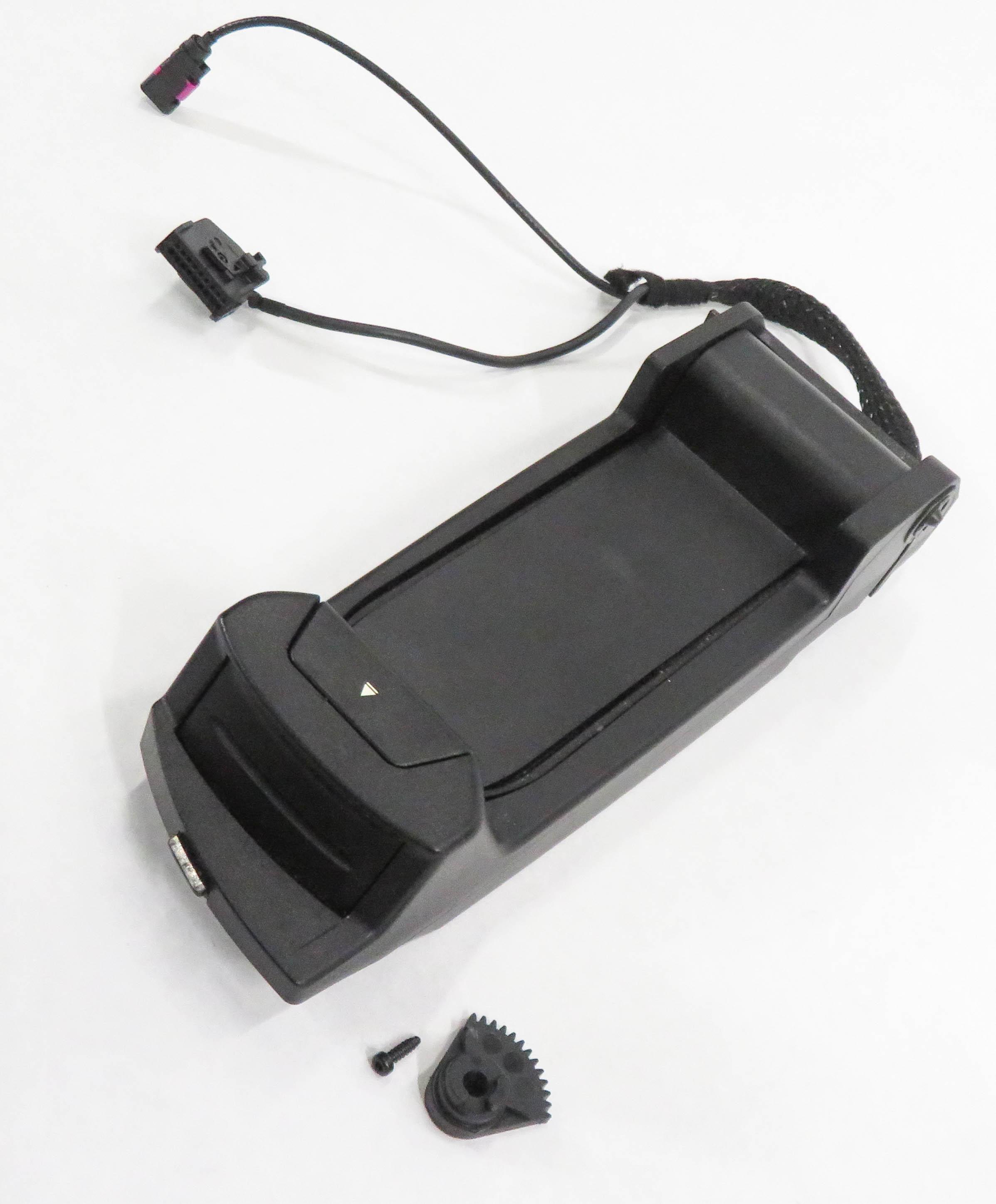 2012 BMW 740i (F01) FRONT CENTER CONSOLE CELL PHONE SNAP IN CRADLE CHARGER — exact item pictured
