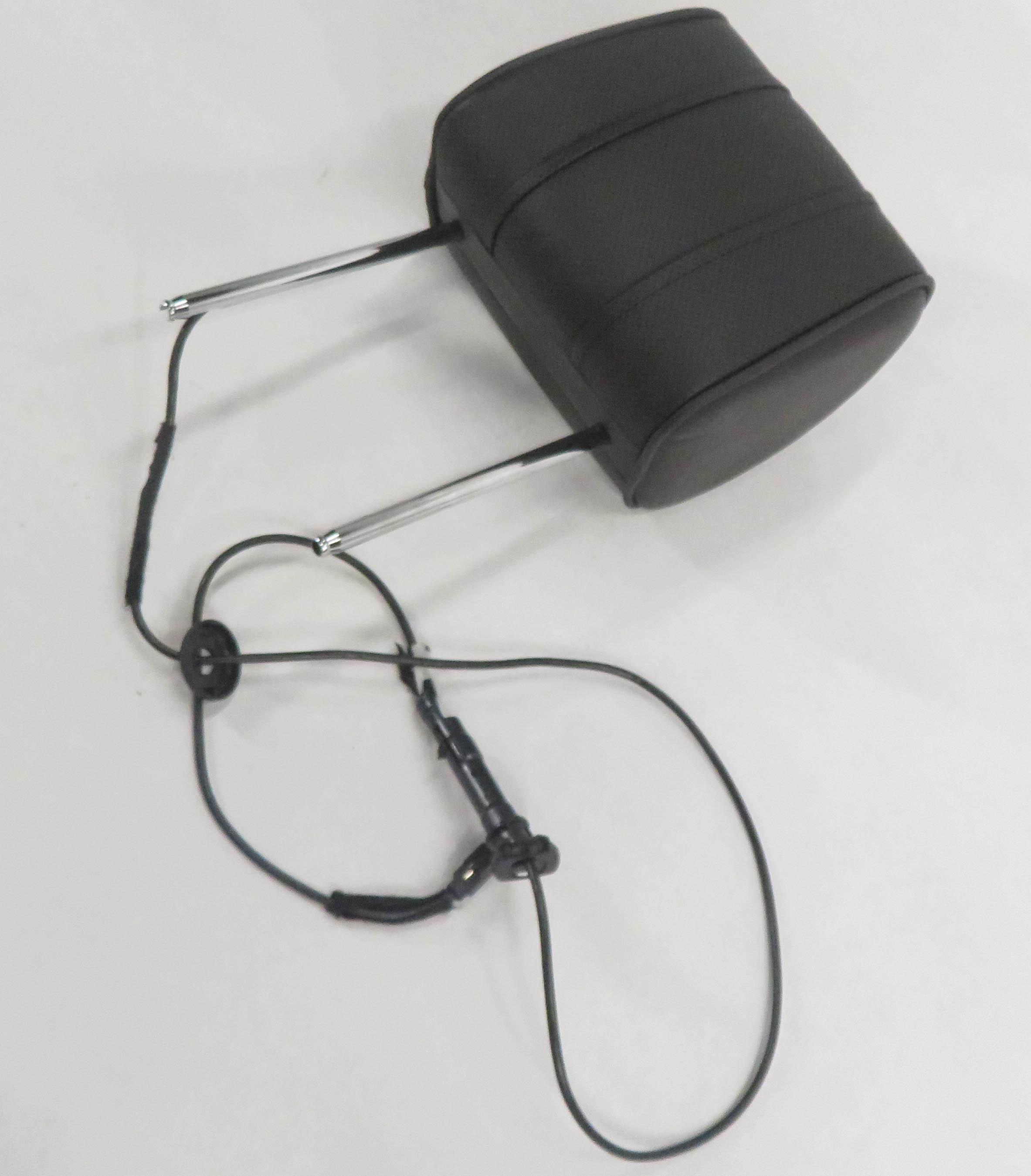 2011 RANGE ROVER (L322) LEFT FRONT DRIVER HEADREST w/ SCREEN (JET BLACK) — exact item pictured