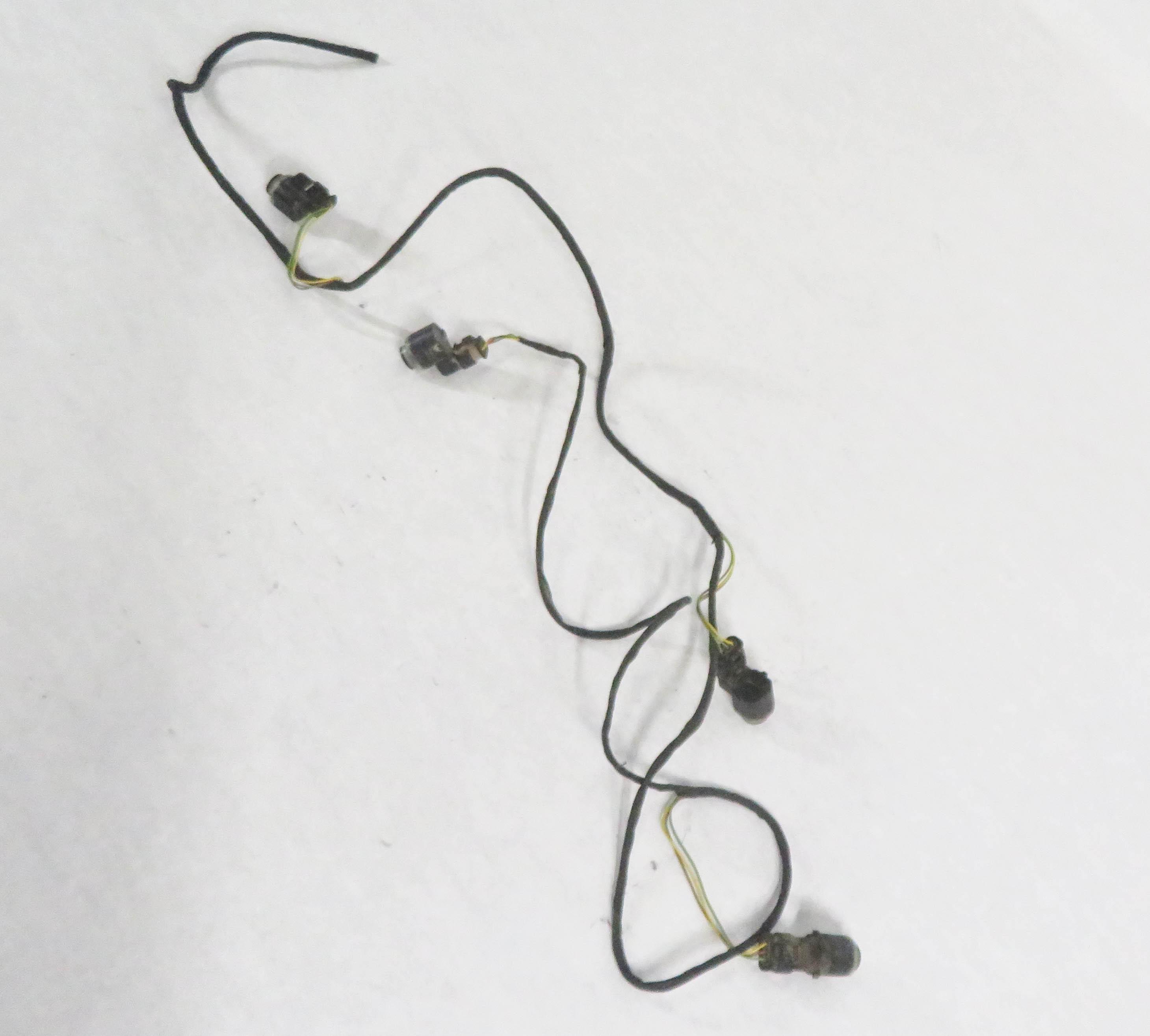2010 BMW 750i (F01) REAR PDC PARK DISTANCE SENSOR SET-4 w/ HARNESS (BLACK 475) — exact item pictured