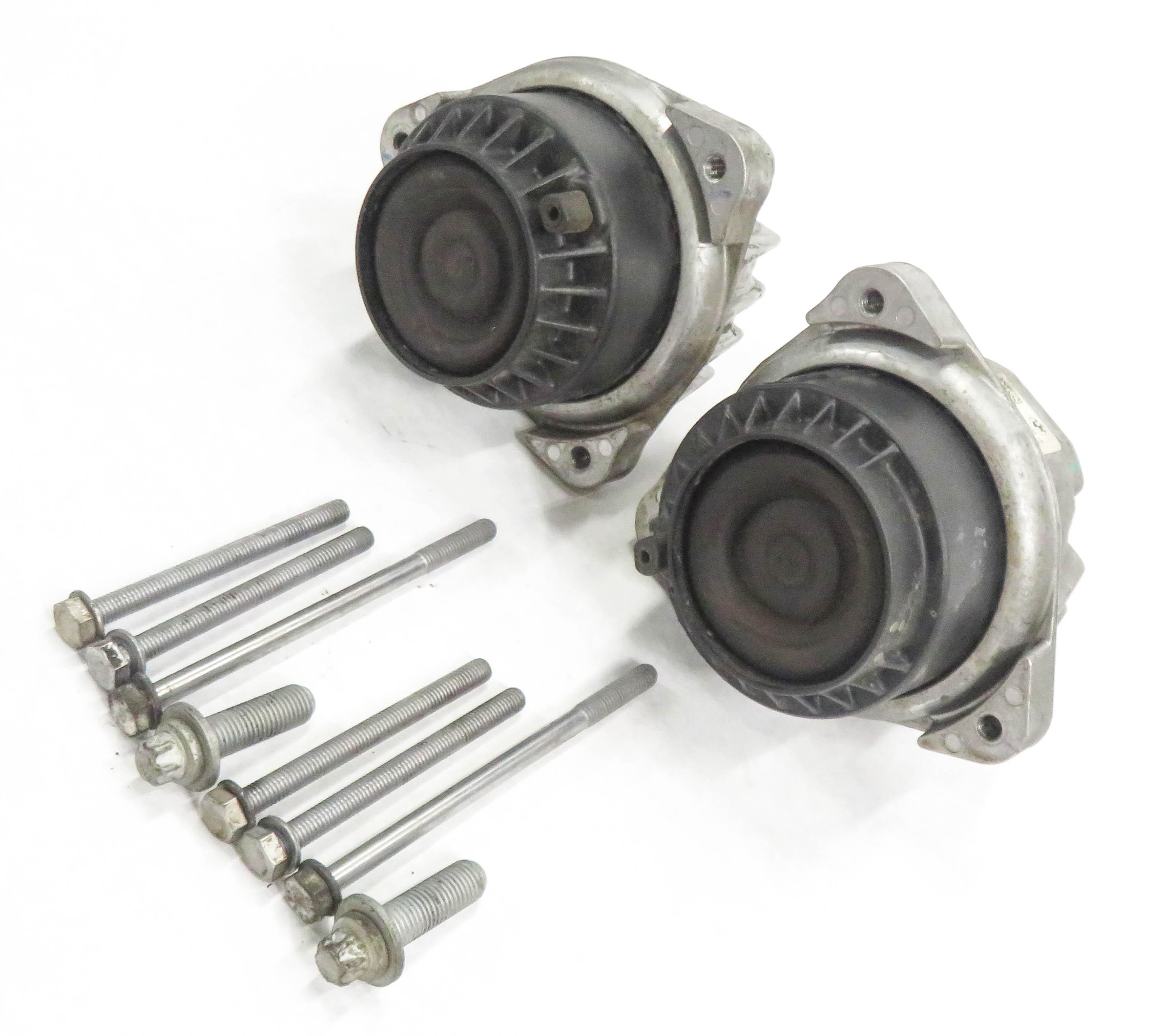 2010 BMW 750i (F01) 4.4L N63 TWIN TURBO ENGINE - LEFT & RIGHT MOTOR MOUNT SET-2 — exact item pictured