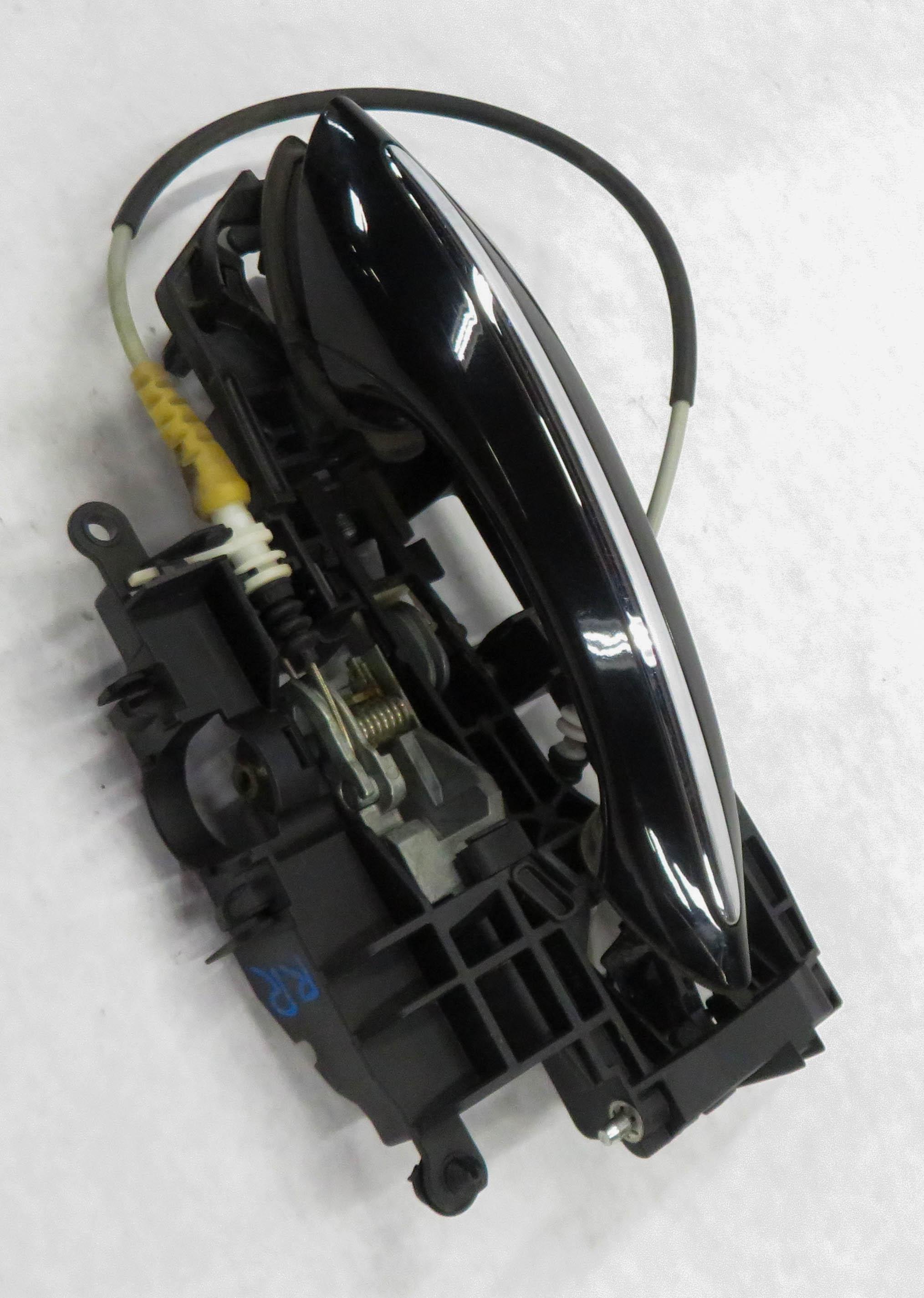 2011-2016 BMW 528i 535i 550i M5 (F10) RIGHT REAR DOOR HANDLE w/ LIGHT (BLACK) — exact item pictured