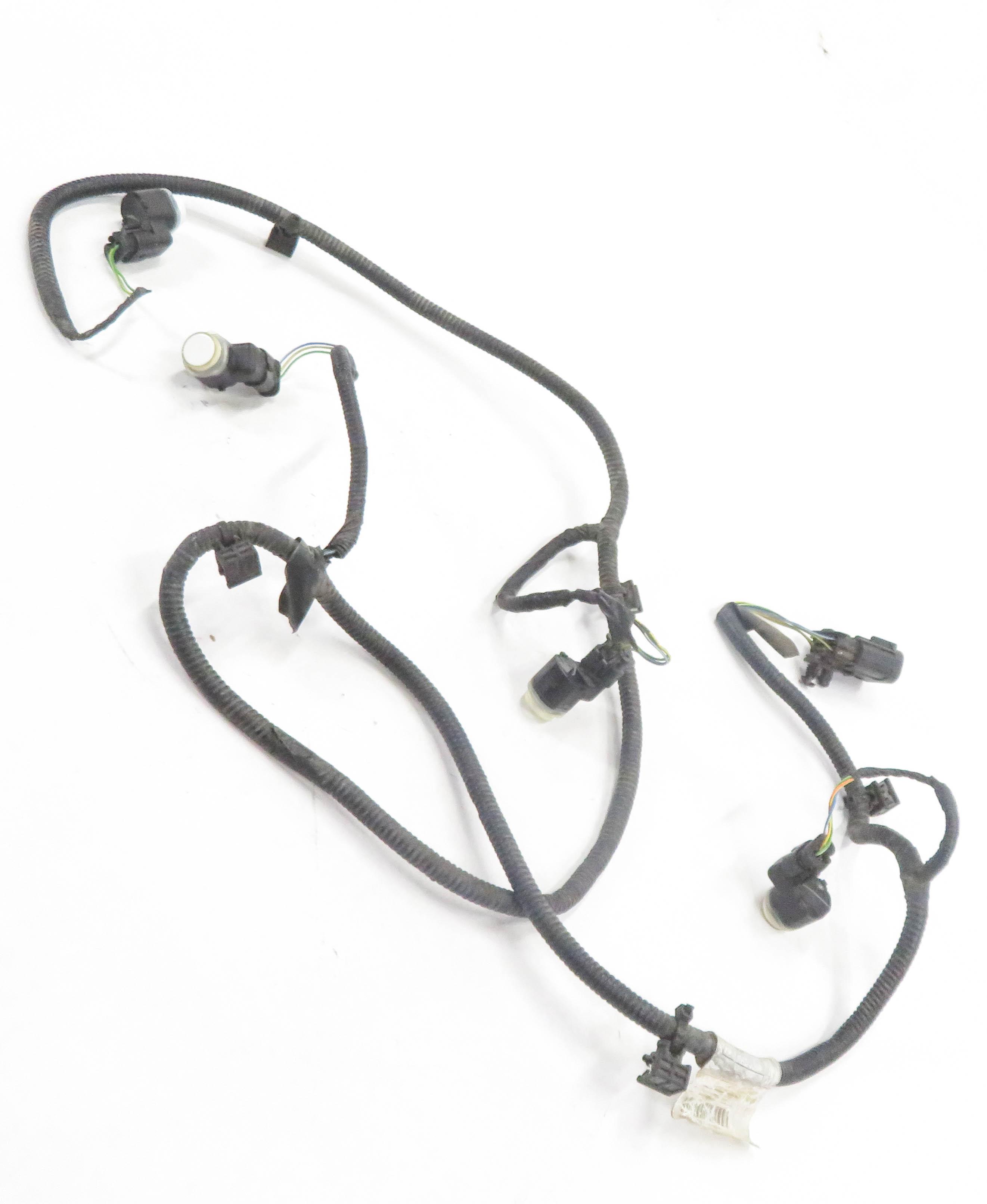 2012 RANGE ROVER (L322) REAR PDC PARK DISTANCE SENSOR SET-4 w/ HARNESS (WHITE) — exact item pictured