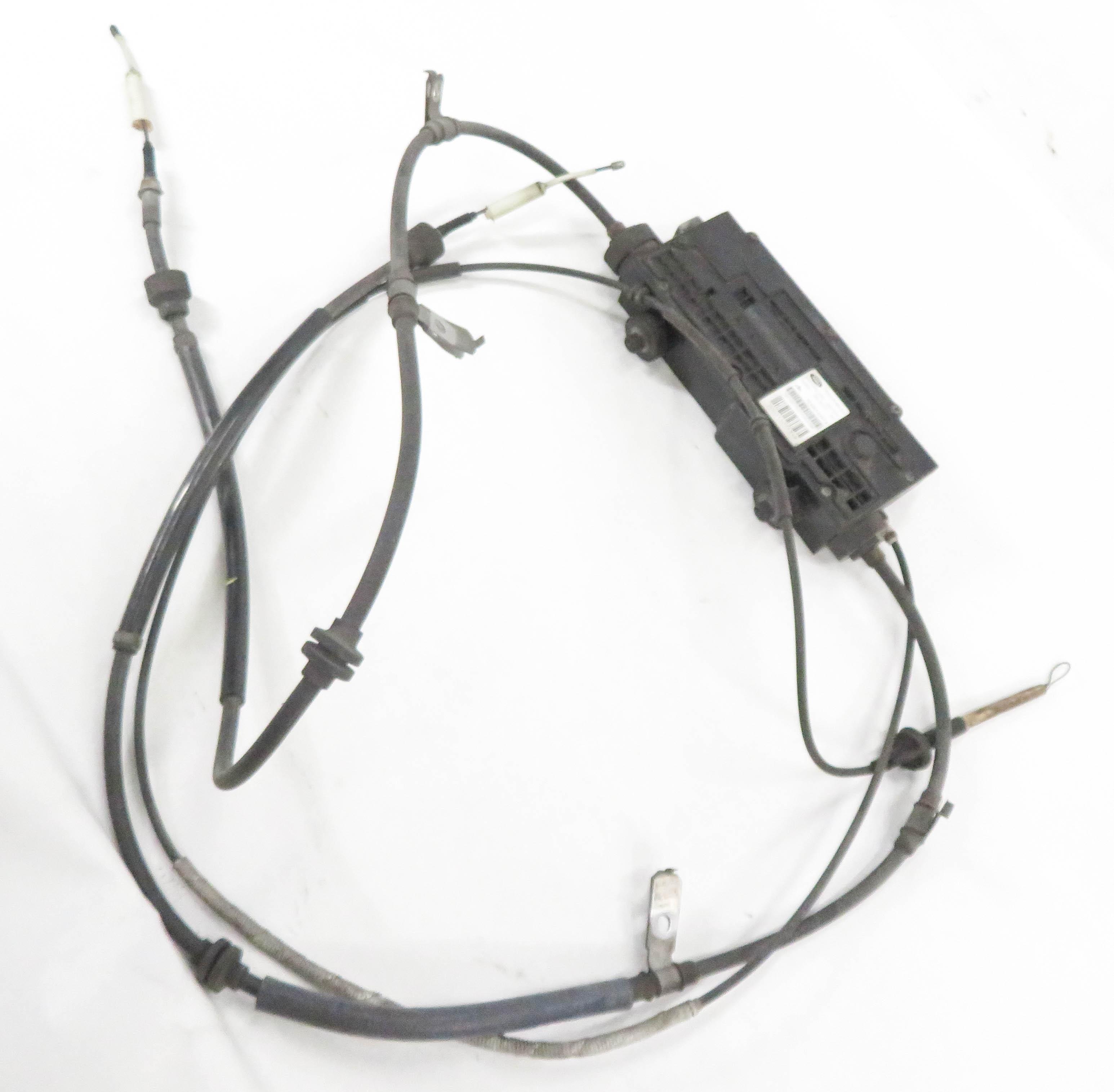 2010 RANGE ROVER SPORT (L320) EMERGENCY PARKING BRAKE ACTUATOR w/ CABLES — exact item pictured