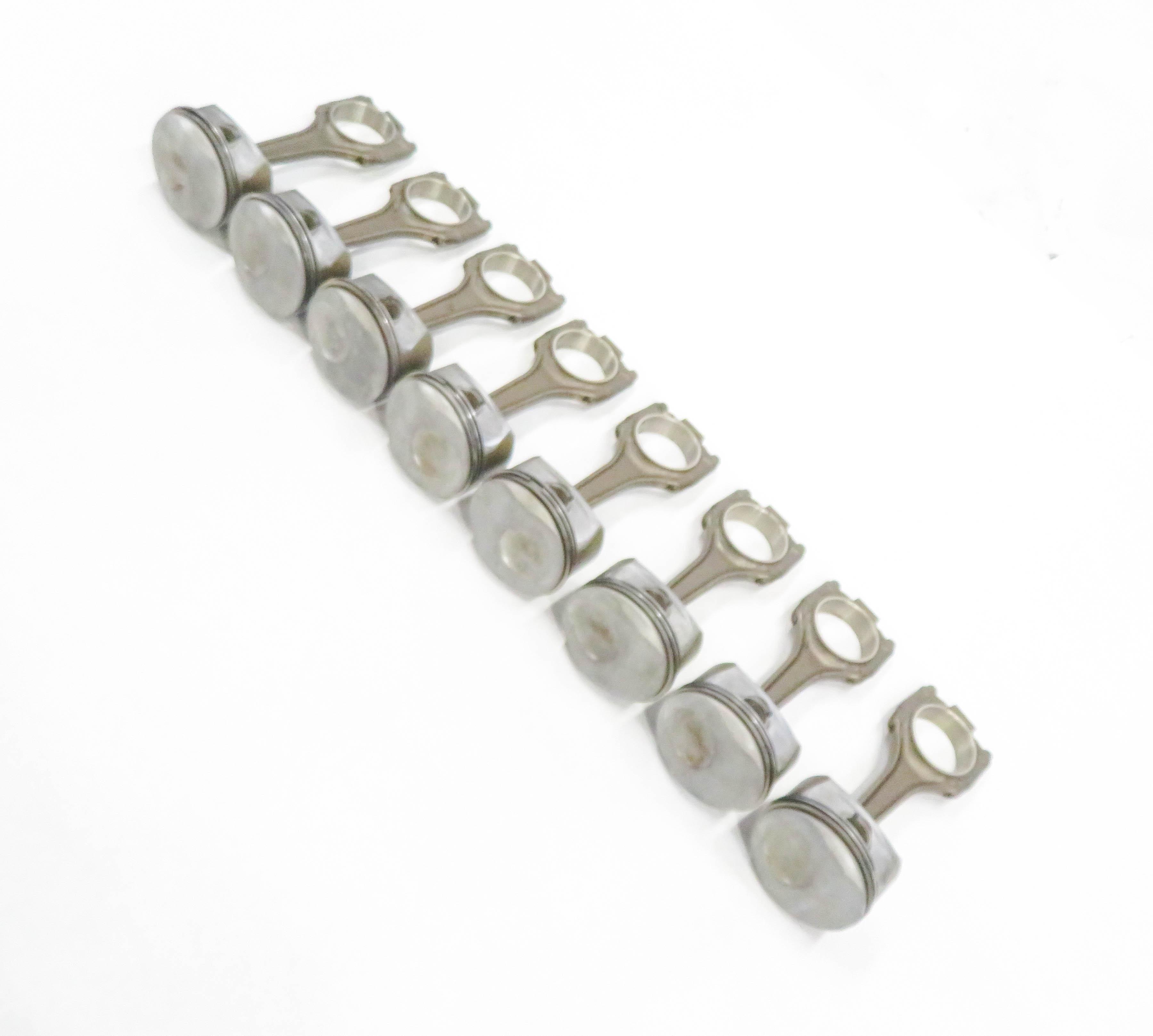 08-12 PORSCHE CAYENNE PANAMERA (958 970) 3.6L M46 / 4.8L M48 ENGINE PISTON SET — exact item pictured
