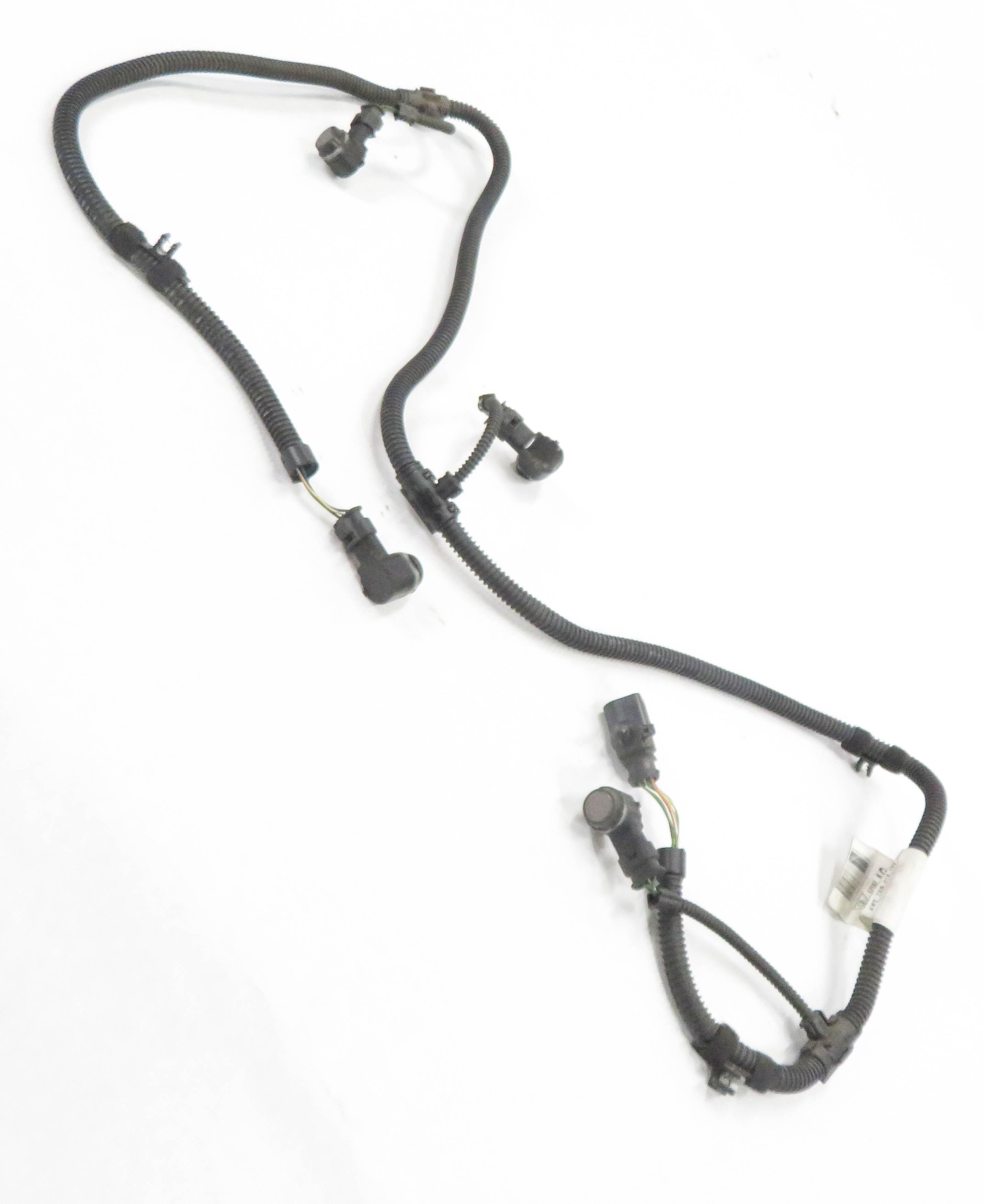2011 PORSCHE CAYENNE (958) REAR PDC PARK DISTANCE SENSOR SET w/ HARNESS (BROWN) — exact item pictured