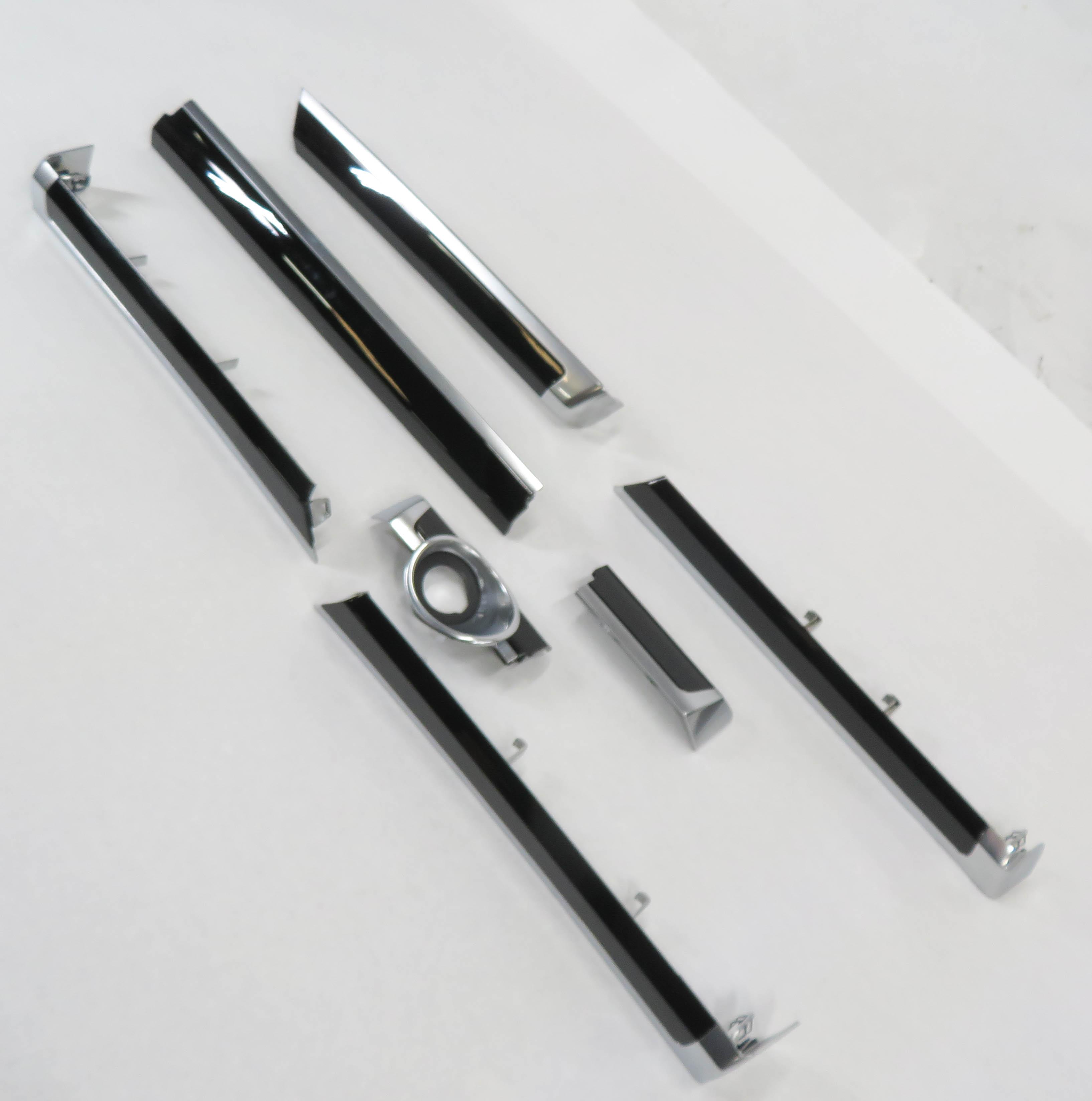 2011 PORSCHE CAYENNE (958) FRONT & REAR DOOR / DASH (BLACK GLOSS) TRIM SET-7 — exact item pictured