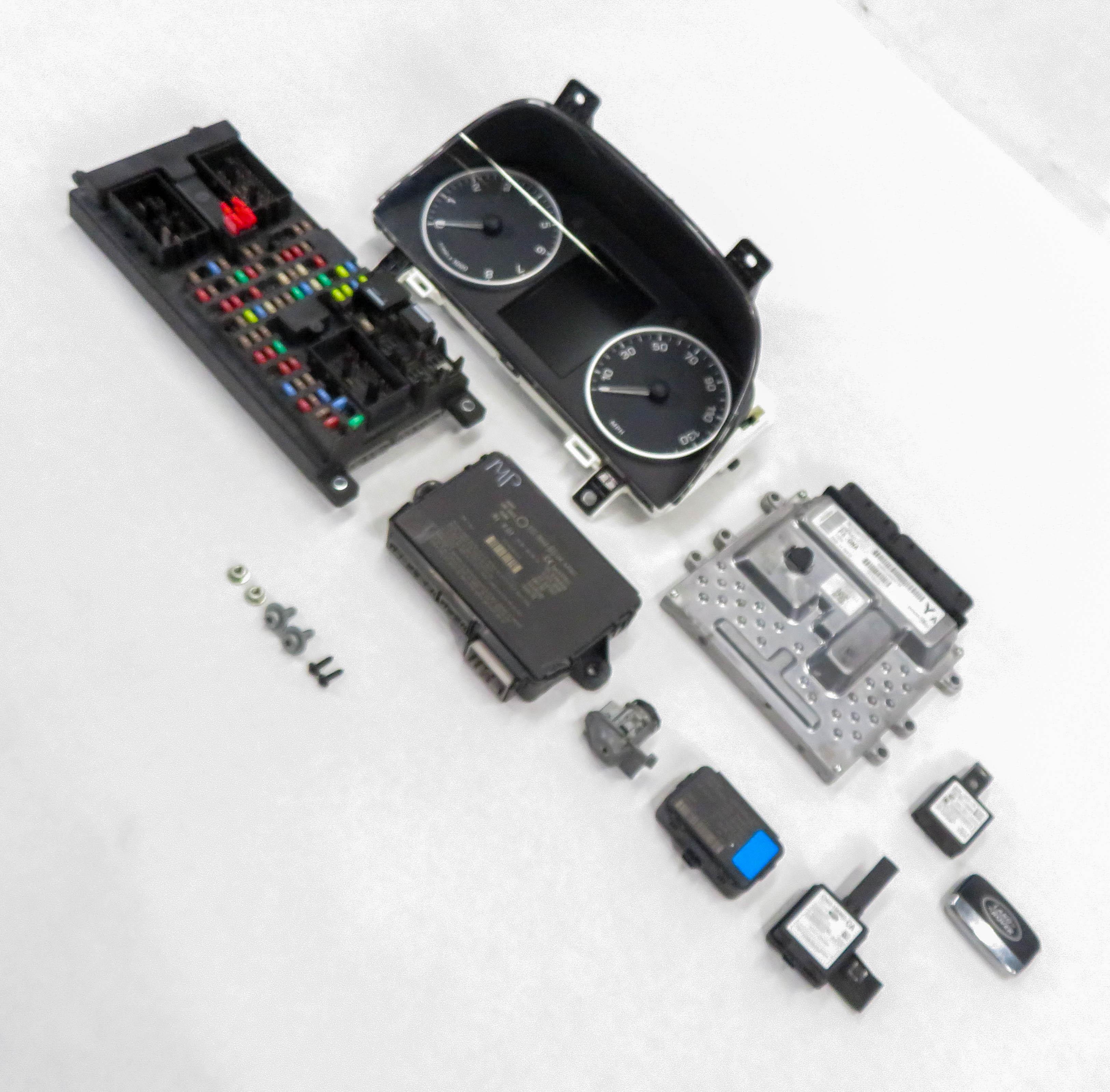 2010 LAND ROVER LR4 - 5.0L AJ133 V8 ENGINE ECM BCM IMMOBILIZER MODULE KEY SET — exact item pictured