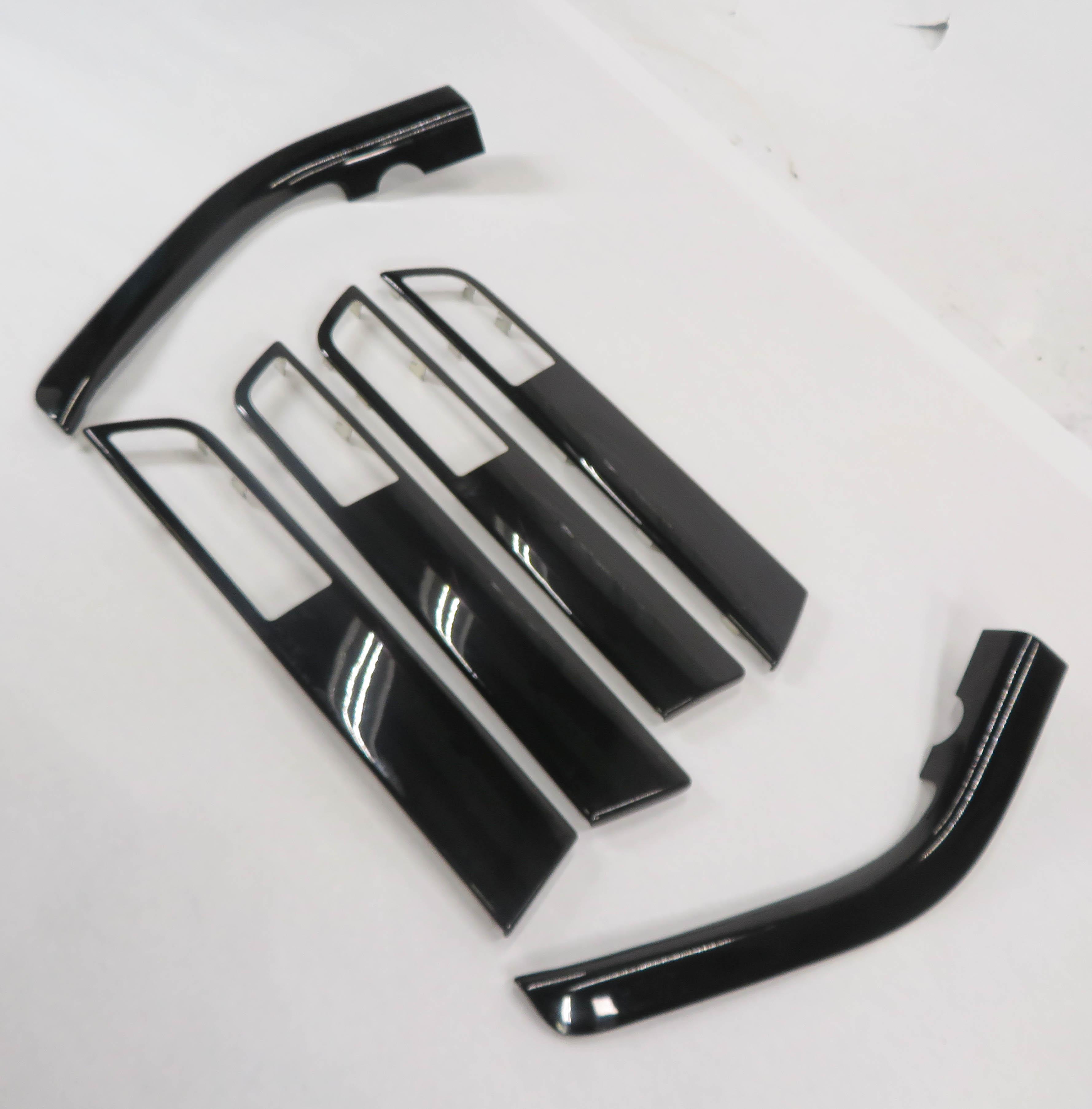2011 RANGE ROVER SPORT (L320) FRONT & REAR DOOR CONSOLE (BLACK WOOD TRIM SET) — exact item pictured