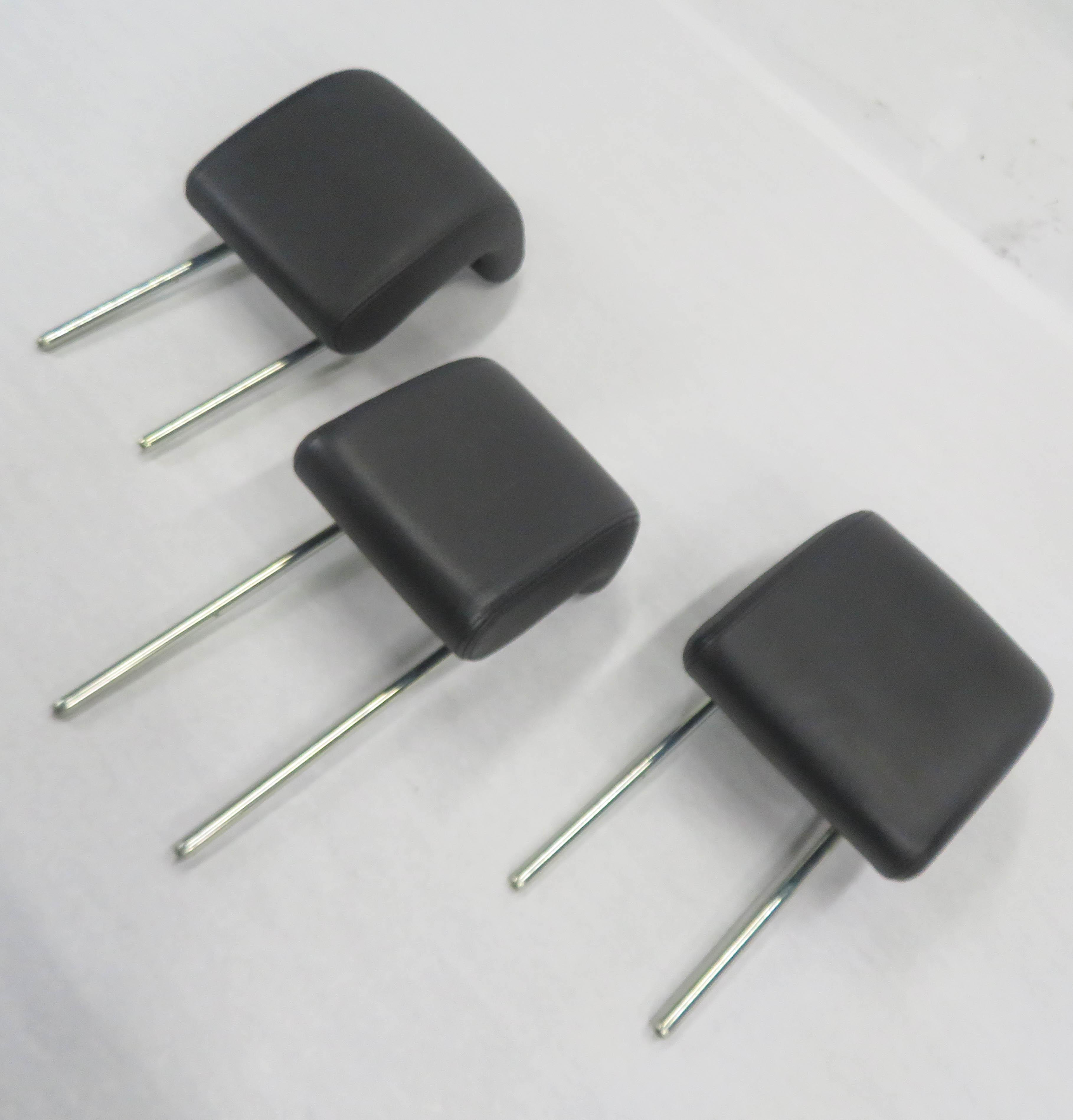 2006 RANGE ROVER SPORT (L320) REAR LEFT CENTER RIGHT SEAT HEADREST SET/3 (EBONY) — exact item pictured
